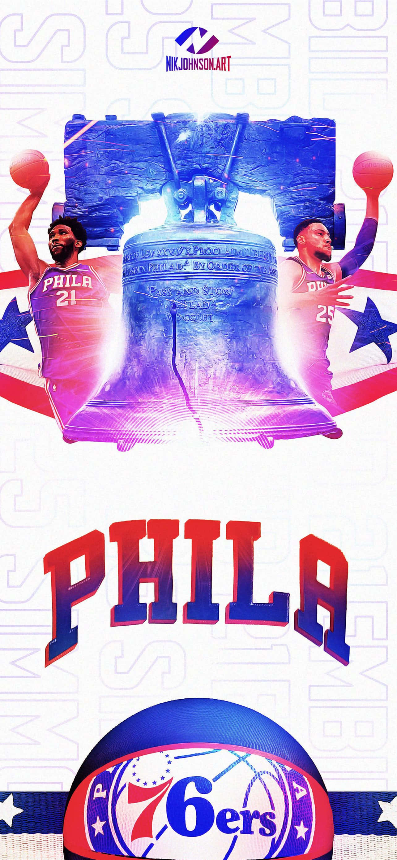 公式76ers iPhone壁紙 壁紙
