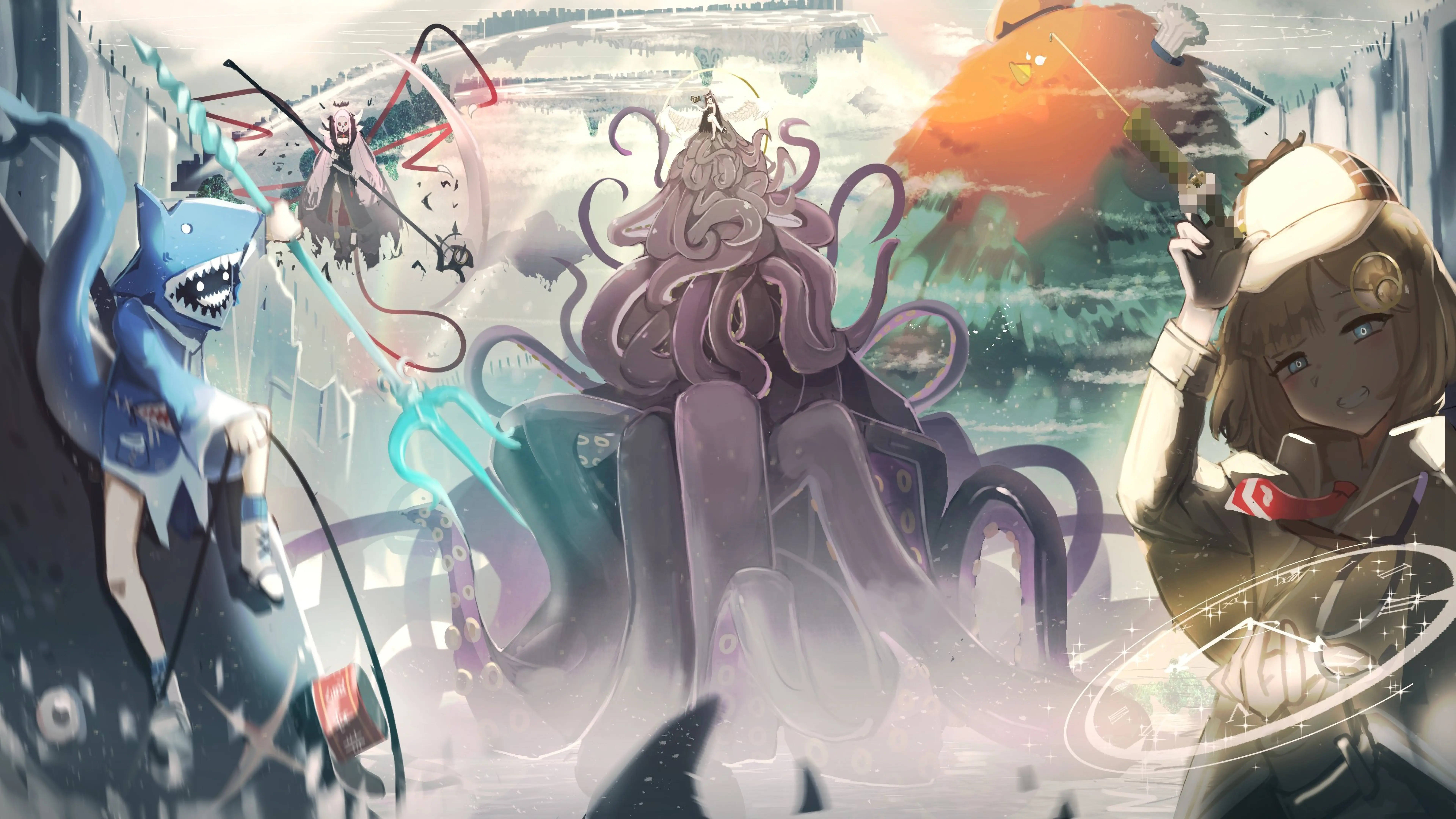 8Kアニメ HoloMythアート 壁紙