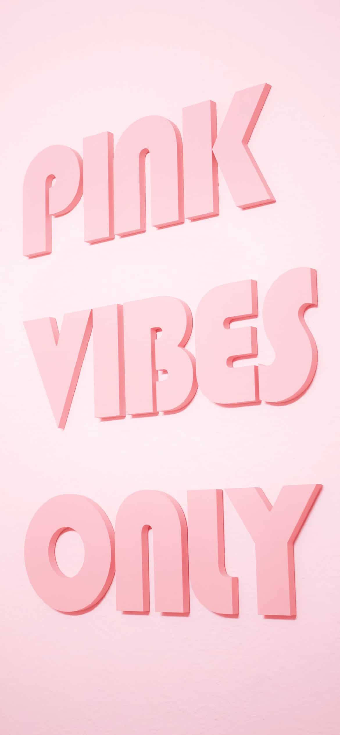 Aesthetic Girly Pink Vibes Only 壁紙