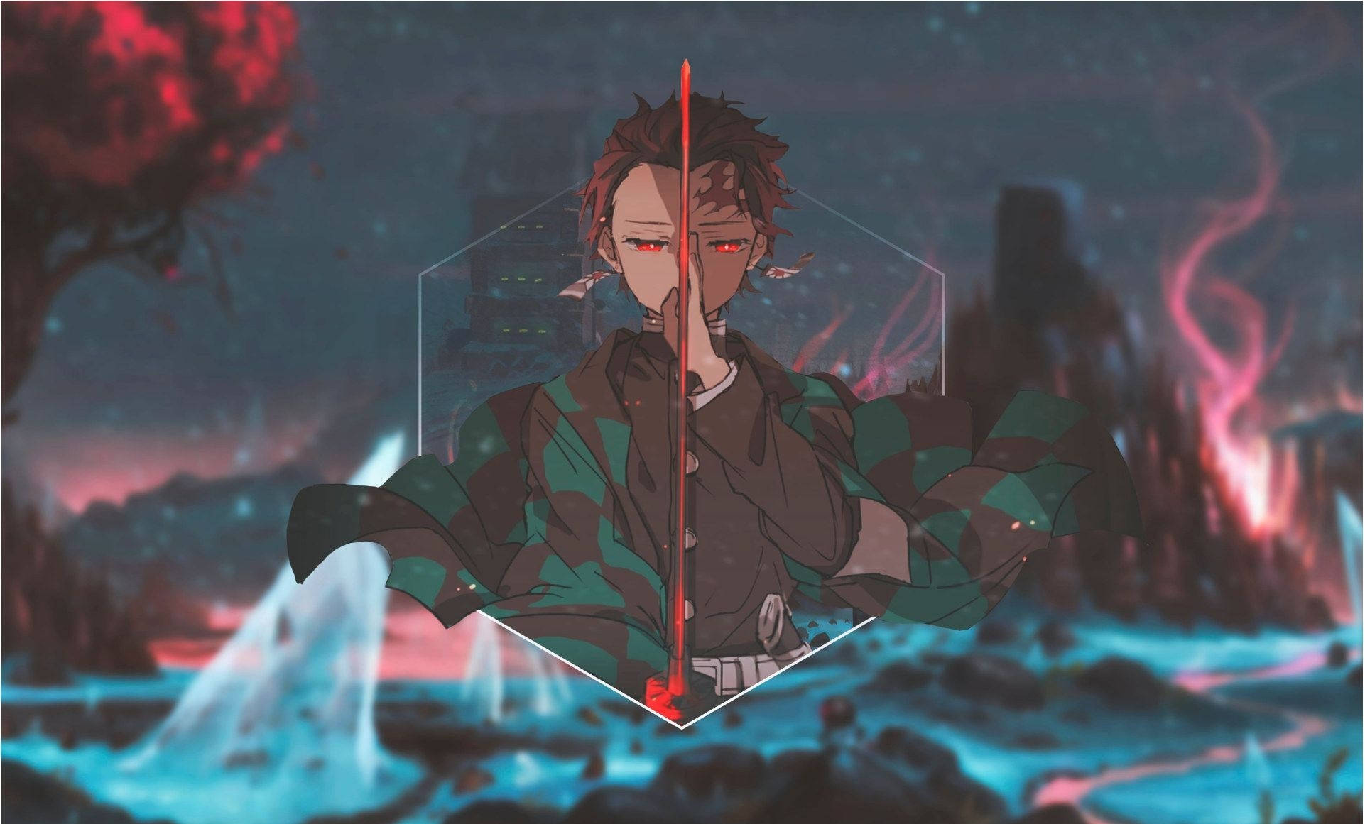 Aesthetic Tanjiro Kamado ラップトップ 壁紙