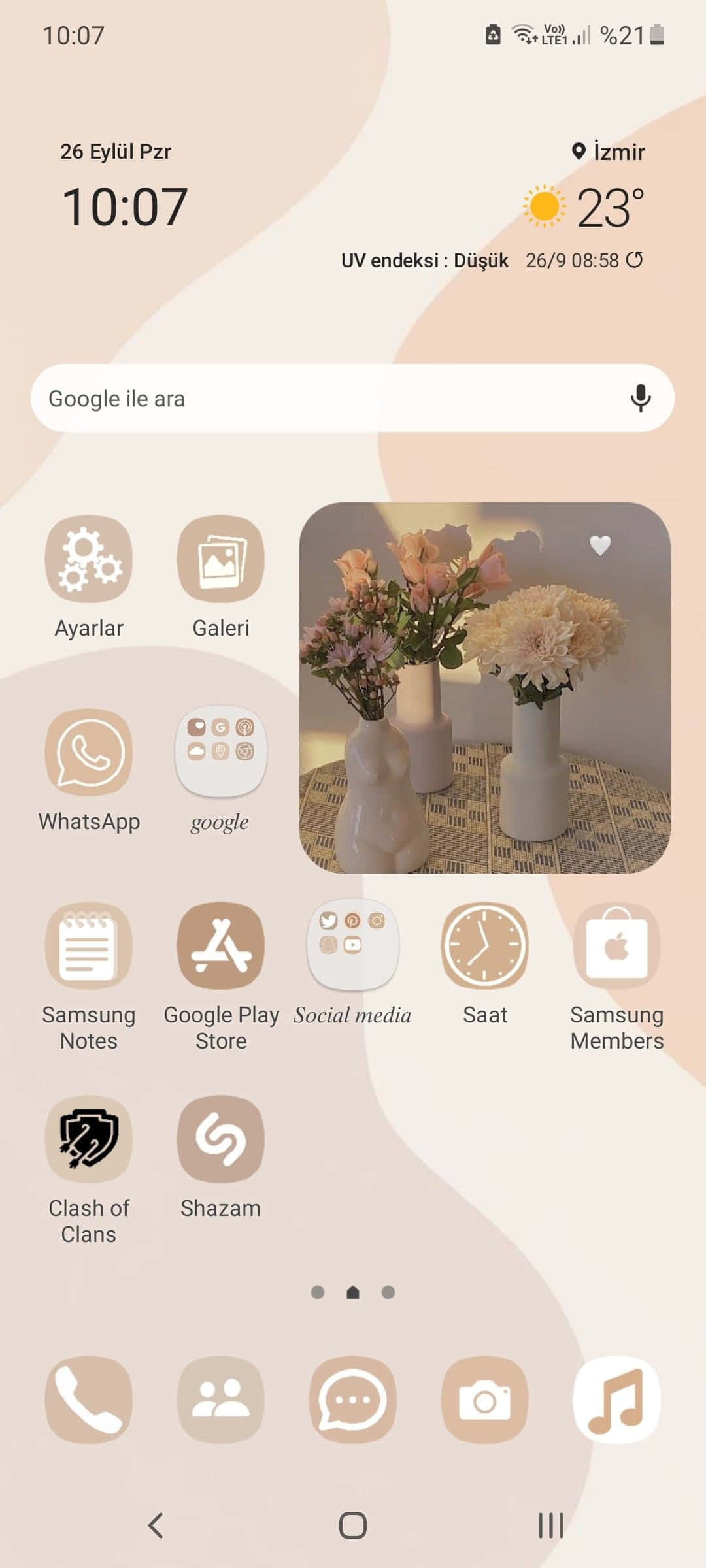 Aesthetic Widgetsで一日を明るく 壁紙