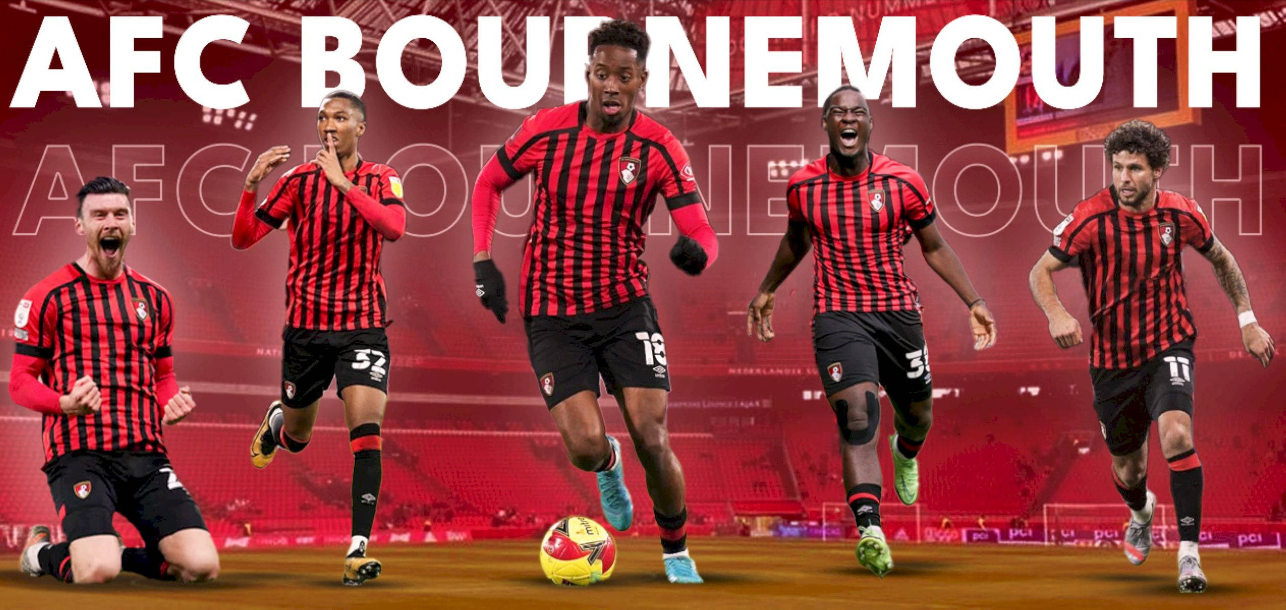AFCボーンマスの5人のサッカー選手 壁紙