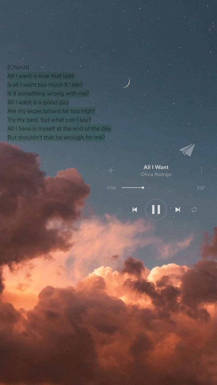 All I Want ミュージック・エステティック 壁紙