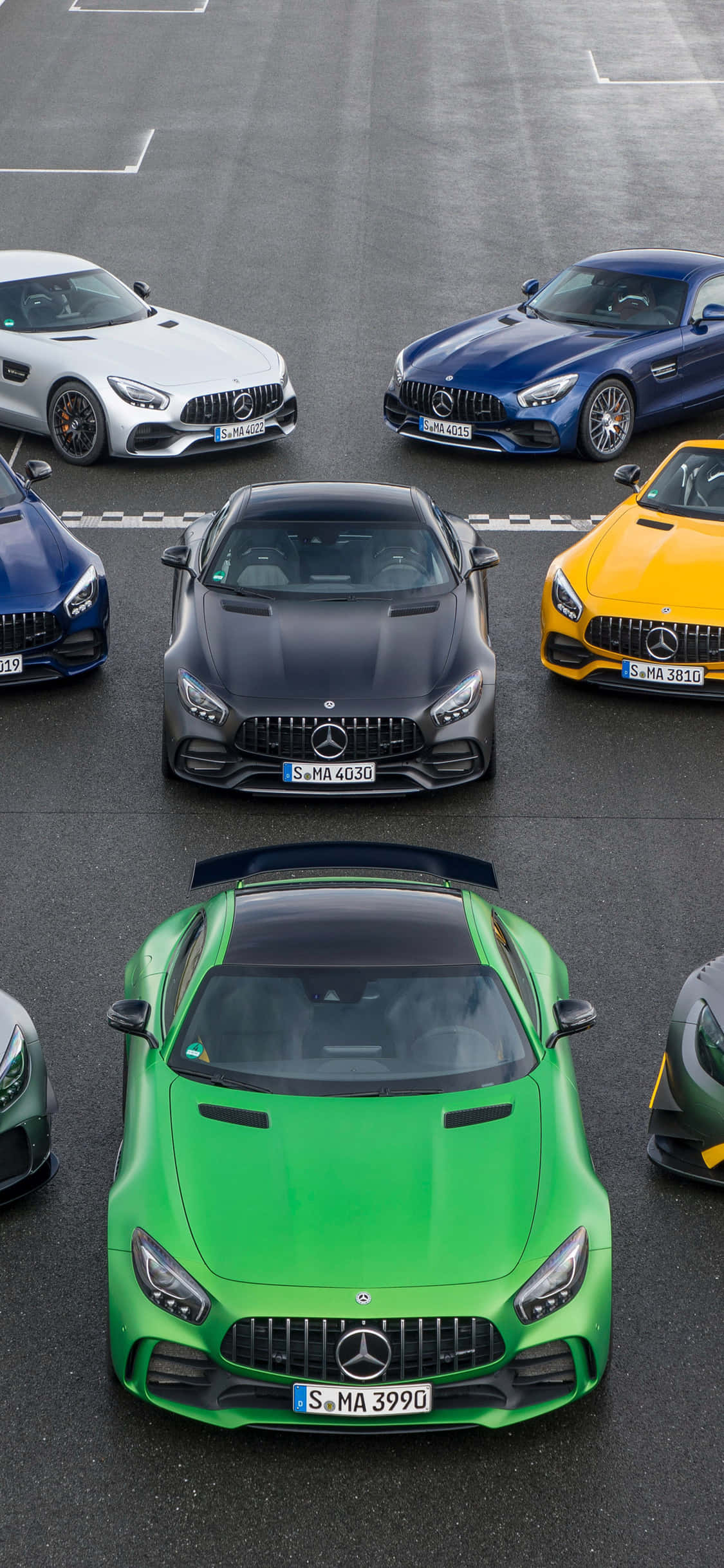 AMG GT-Rをフィーチャーした洗練されたiPhone X壁紙 壁紙