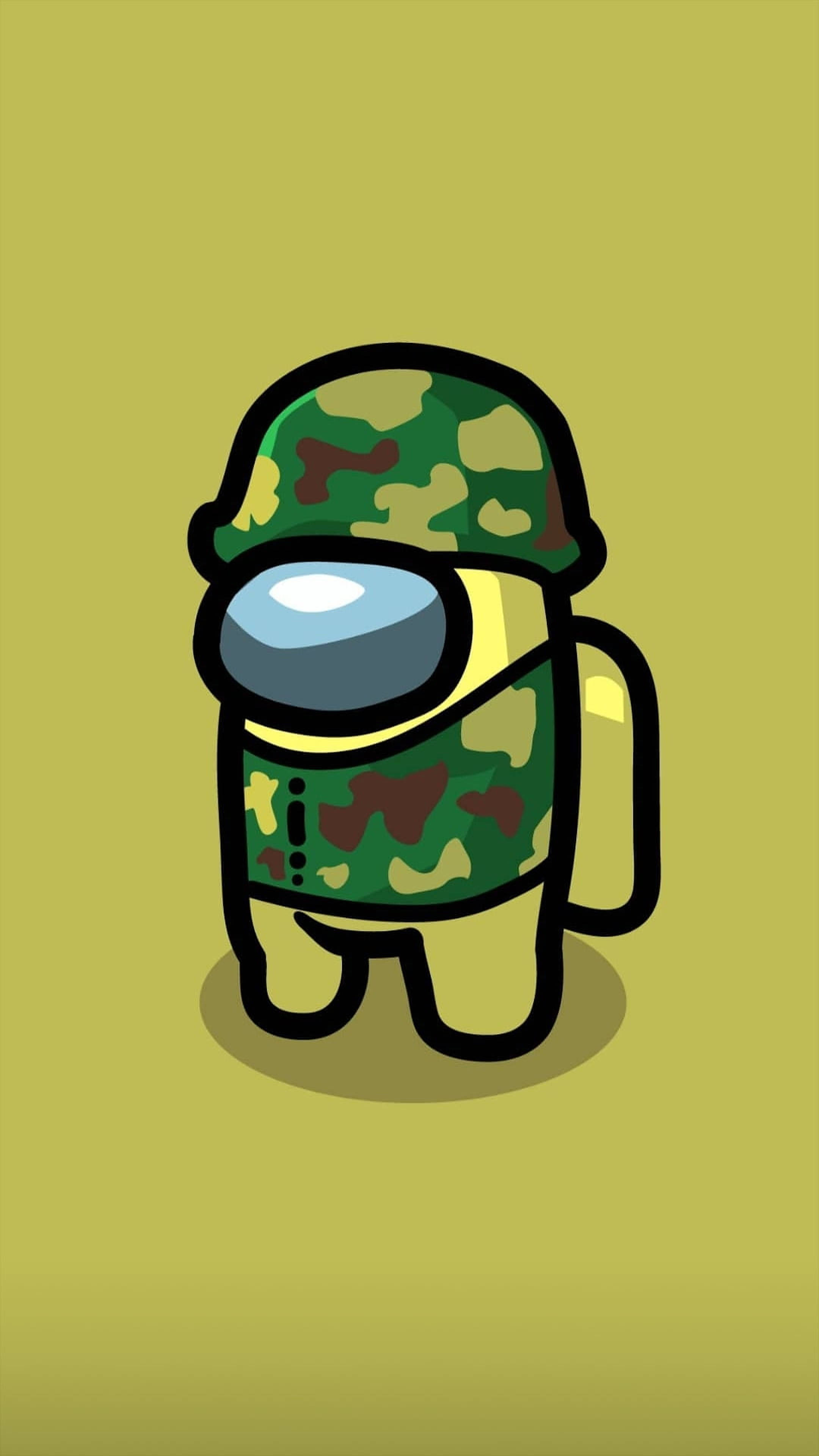 エステティックなAmong Usの兵士コスチューム 壁紙