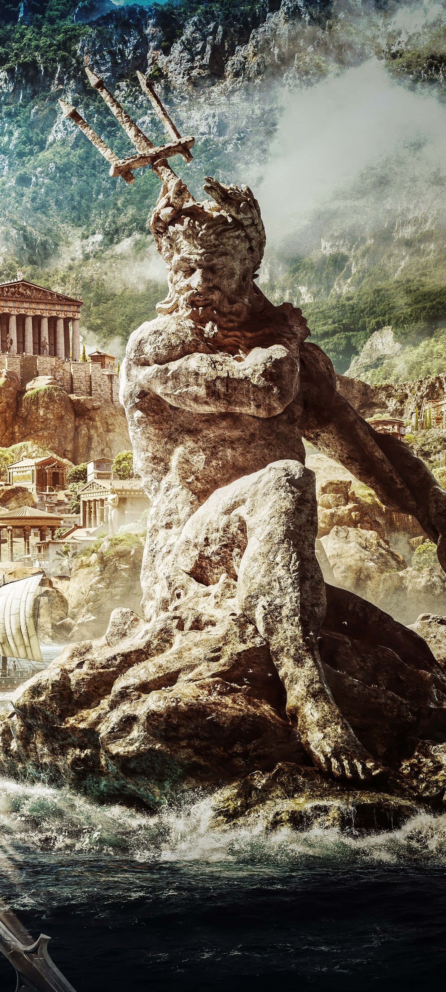 古代ギリシャを探検し、Android版アサシン クリード オデッセイで伝説の英雄になろう。 壁紙