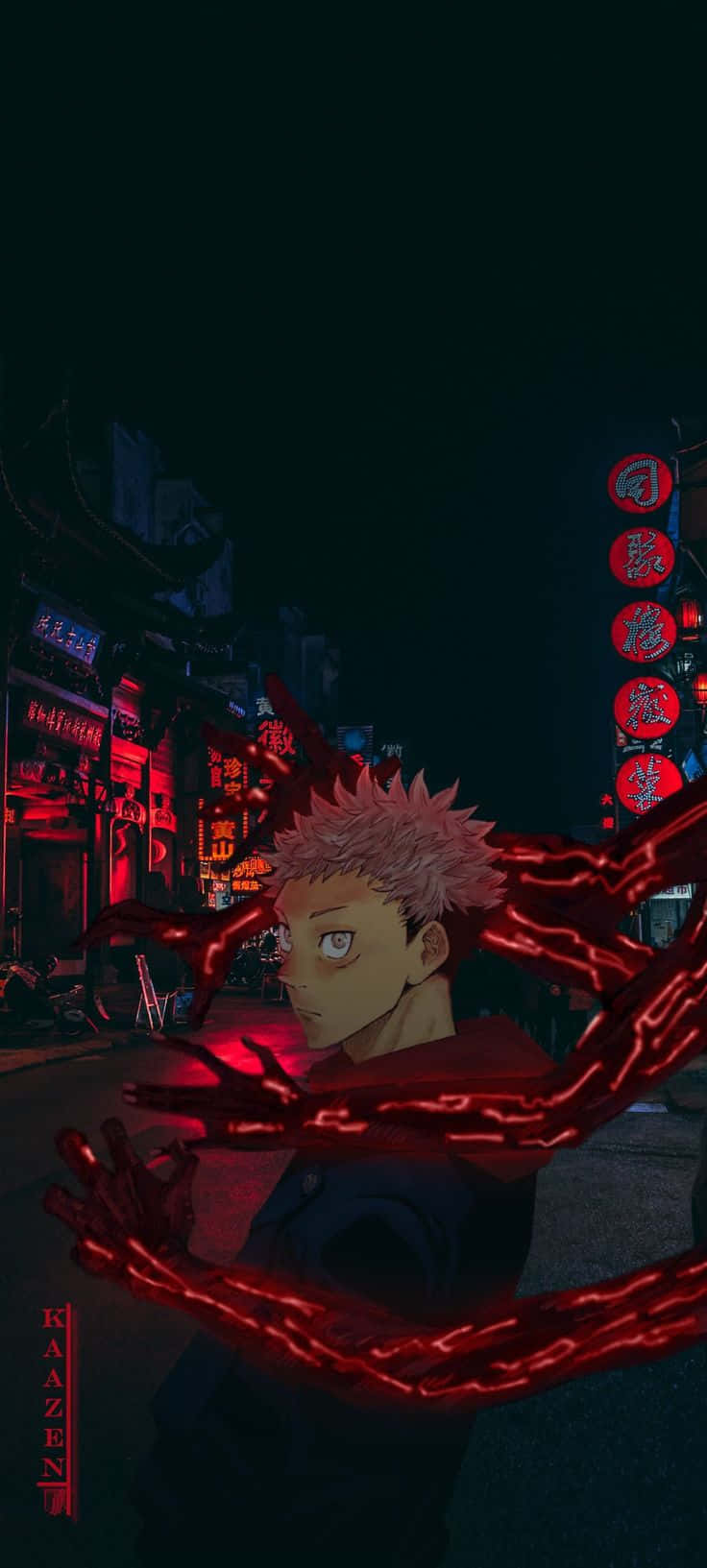アニメ『呪術廻戦』より虎杖悠仁のAndroid壁紙 壁紙
