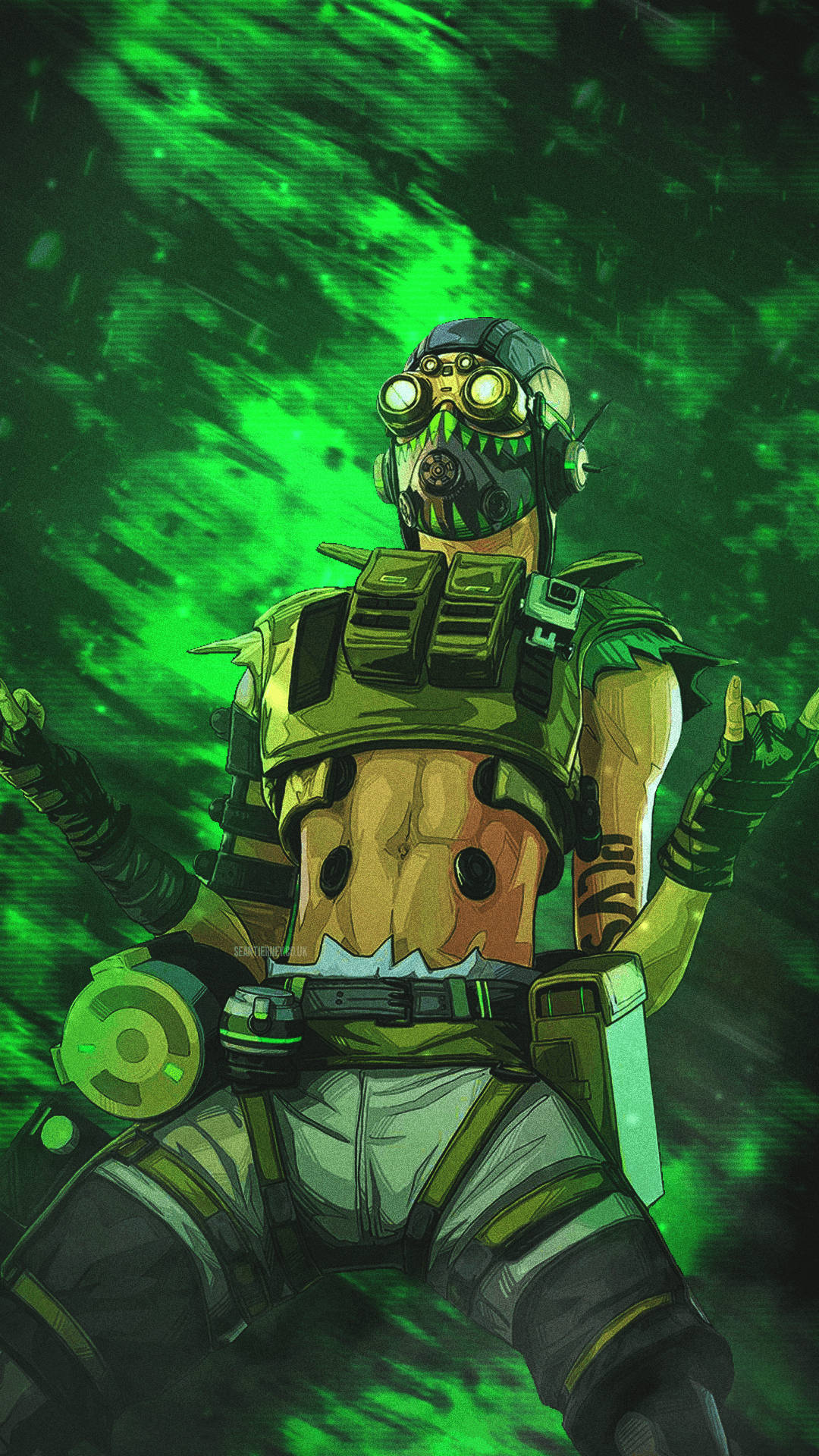 Apex Legends オクタングリーンテーマ 壁紙