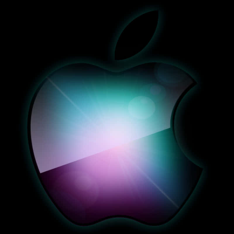 光るAppleロゴ 壁紙