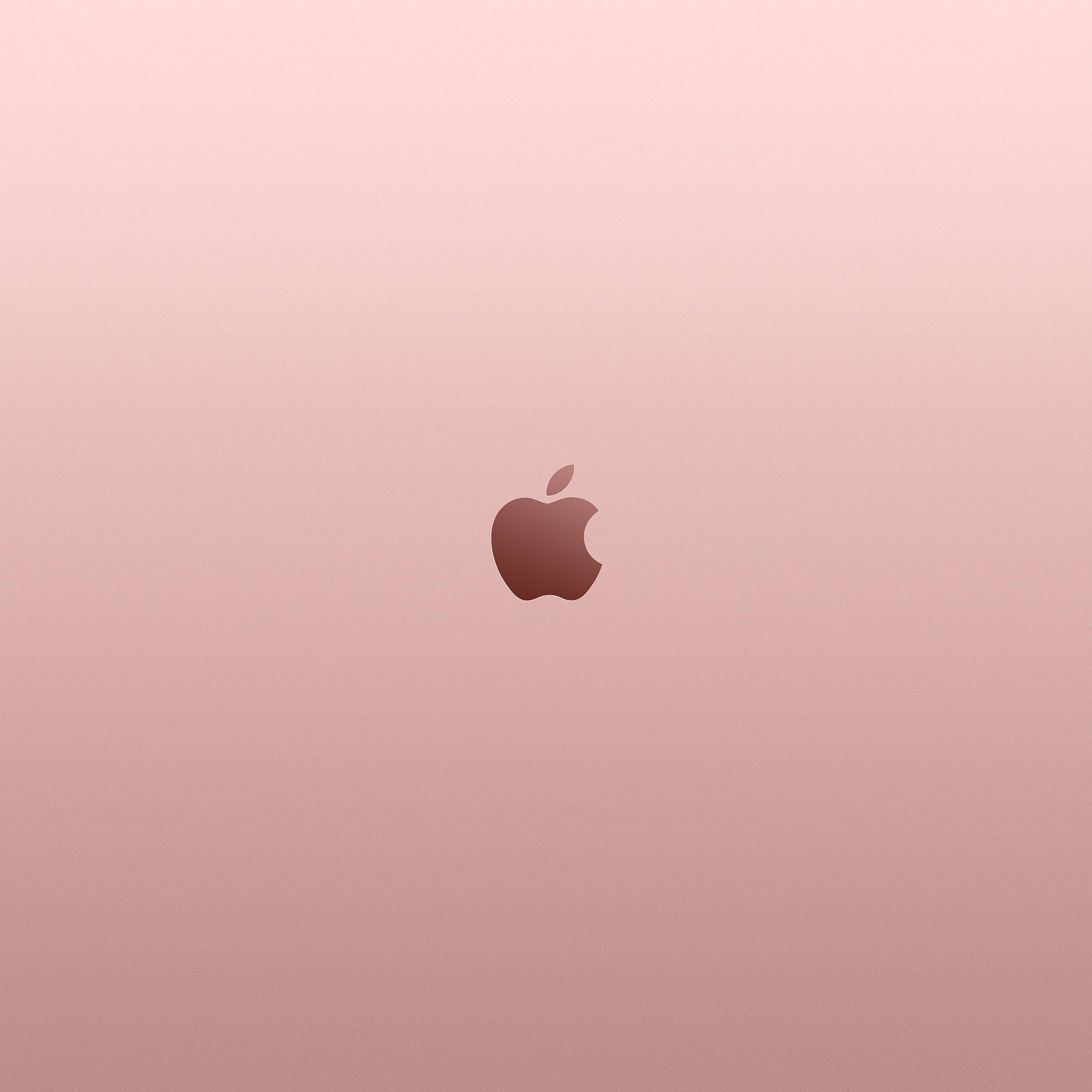 ローズゴールドの美しいAppleロゴ 壁紙