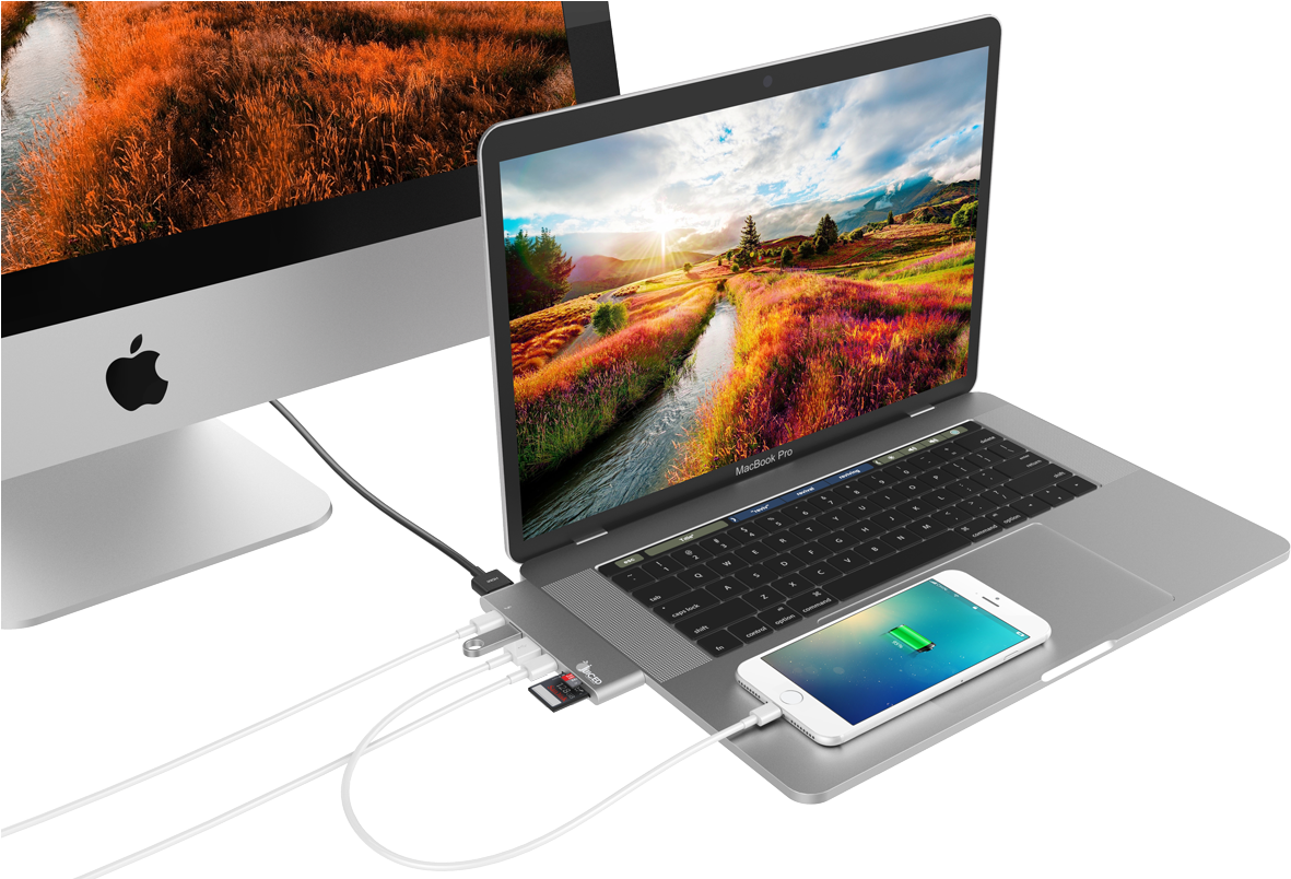 Apple MacBook ProとiPhoneとiMacのセットアップ 壁紙