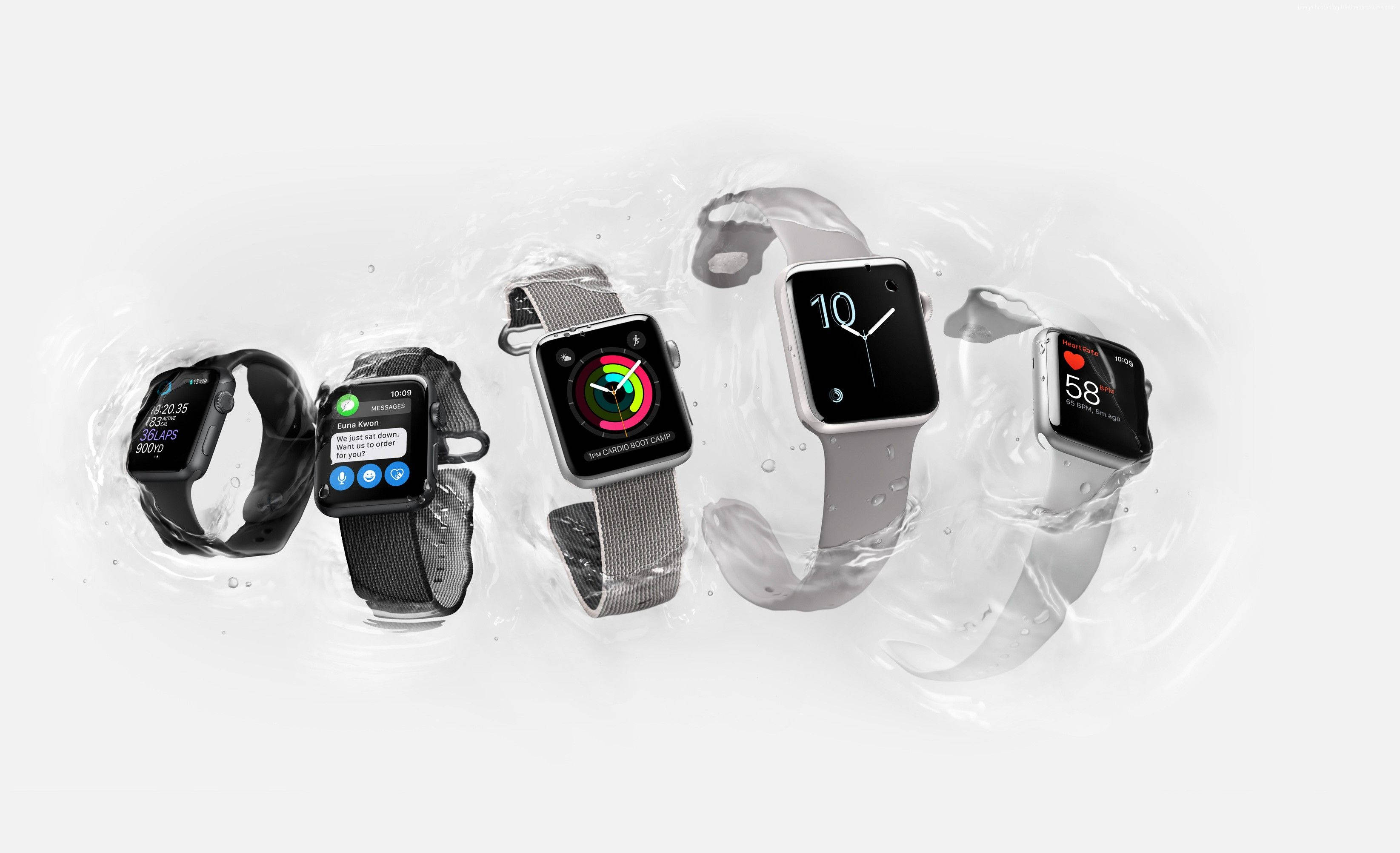 Apple Watch Black And Grey Colors 壁紙
