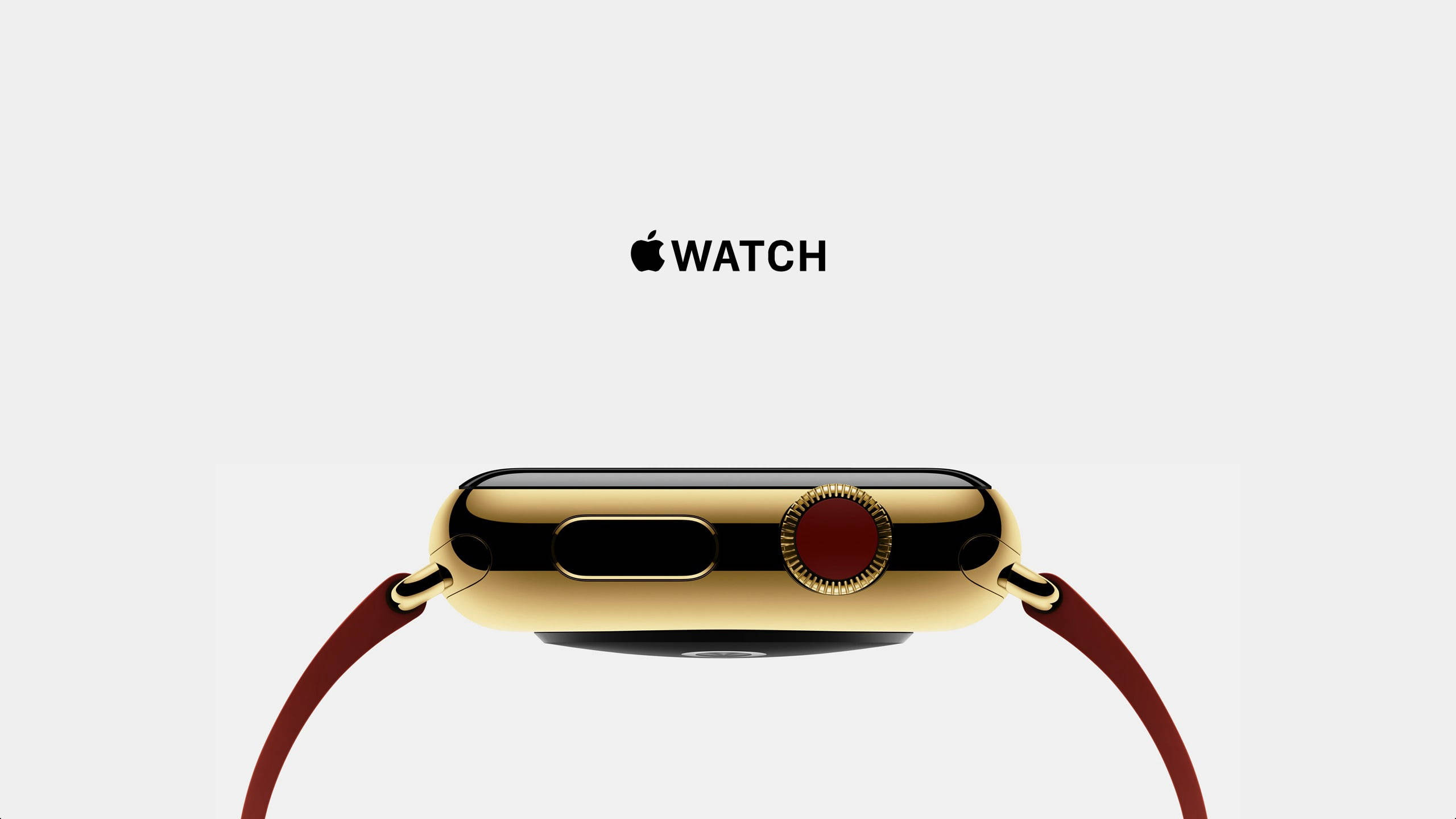 Apple Watch ゴールドベゼル レッドクラウン 壁紙
