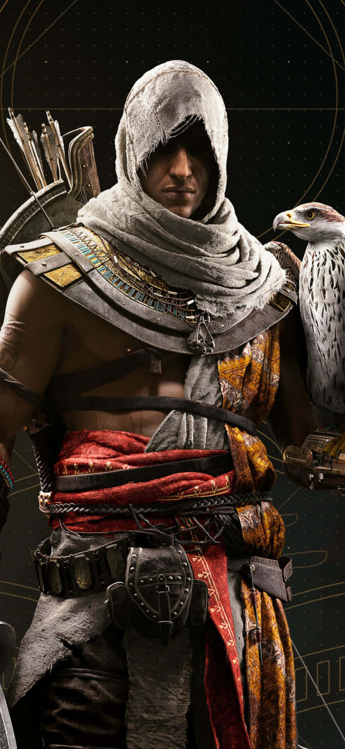 Assassin's Creed Originsの力を解き放つ、iPhone X 壁紙