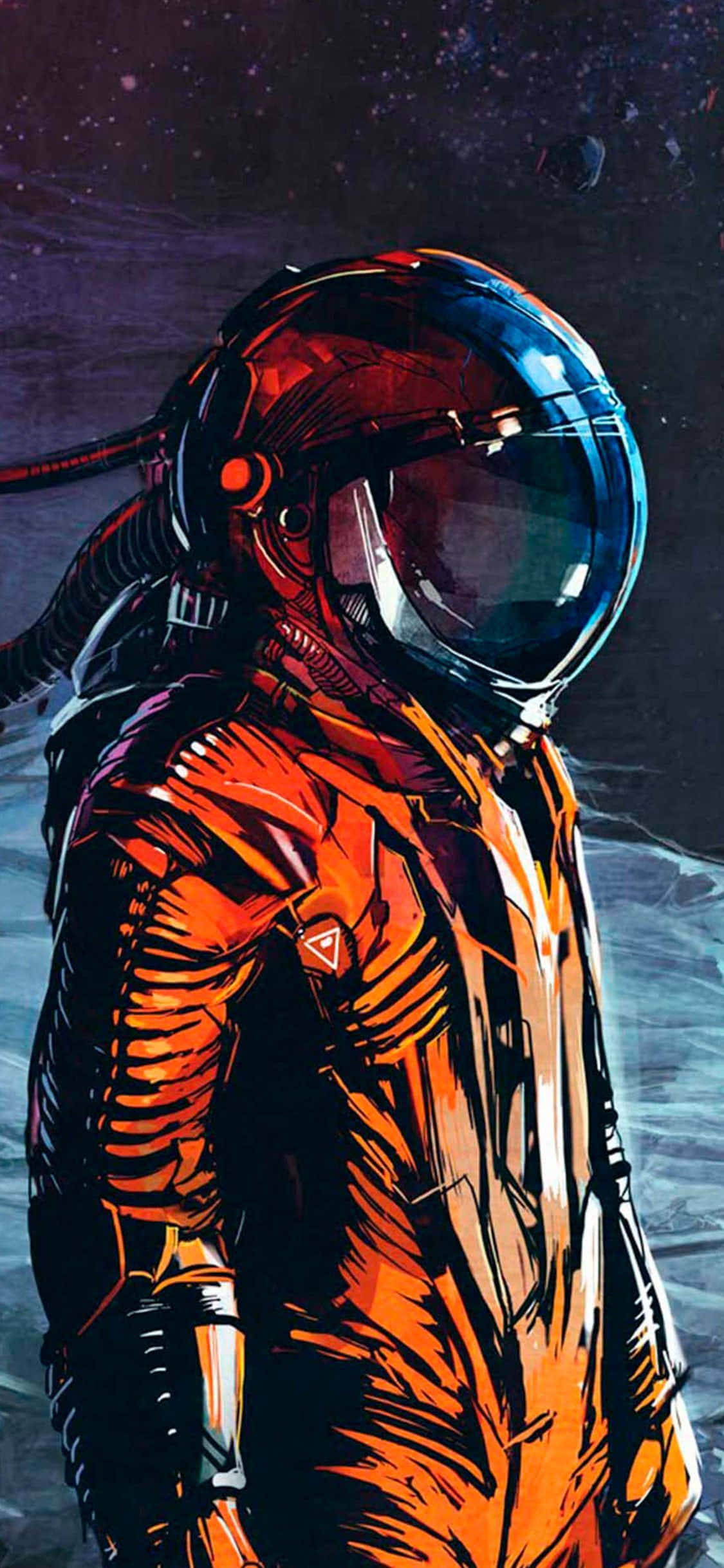 現実離れした気分？ Astronaut iPhoneをチェック！ 壁紙