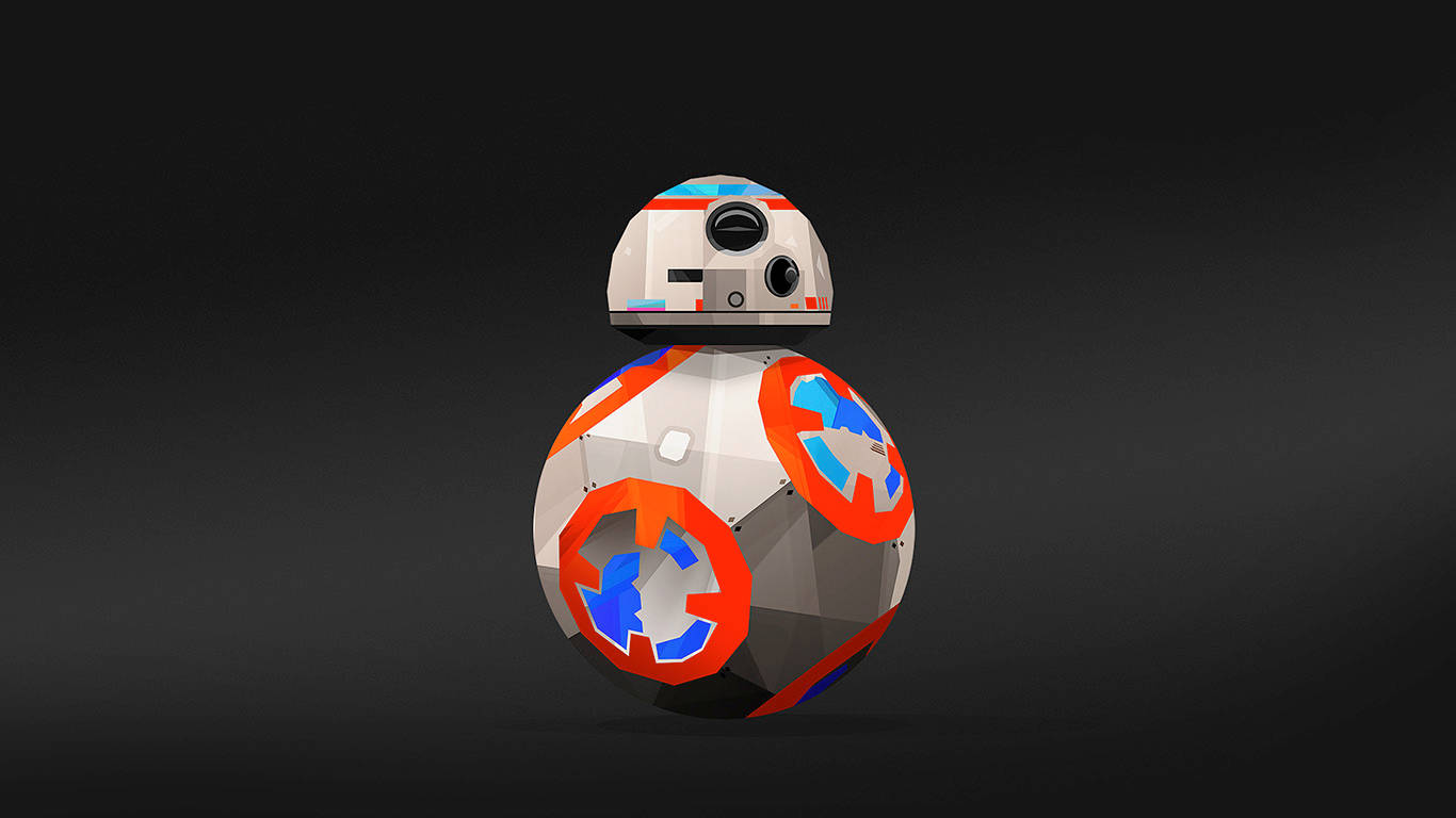 ドロイドBB-8 赤いサークル 壁紙
