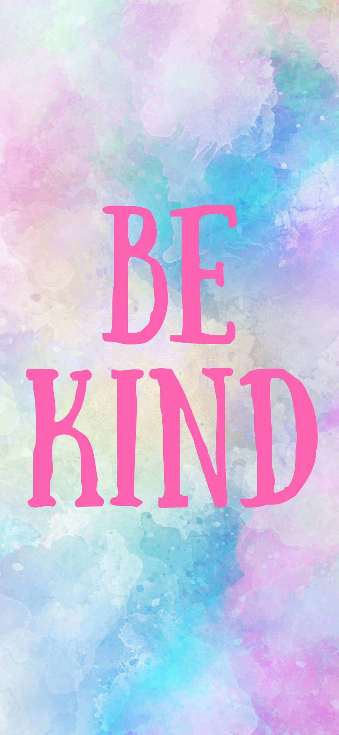 ホットピンクの文字で「Be Kind」 壁紙