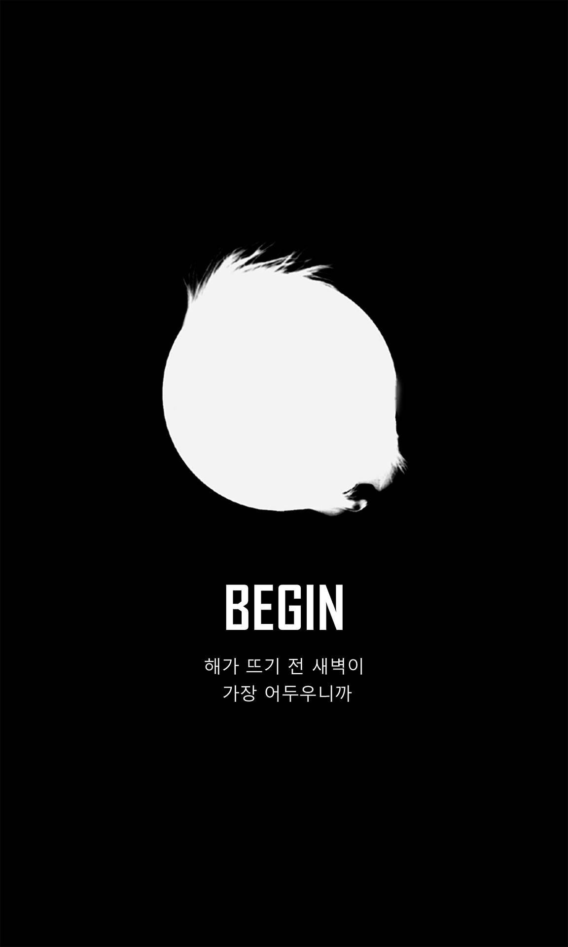 Begin BTS ブラック アート 壁紙