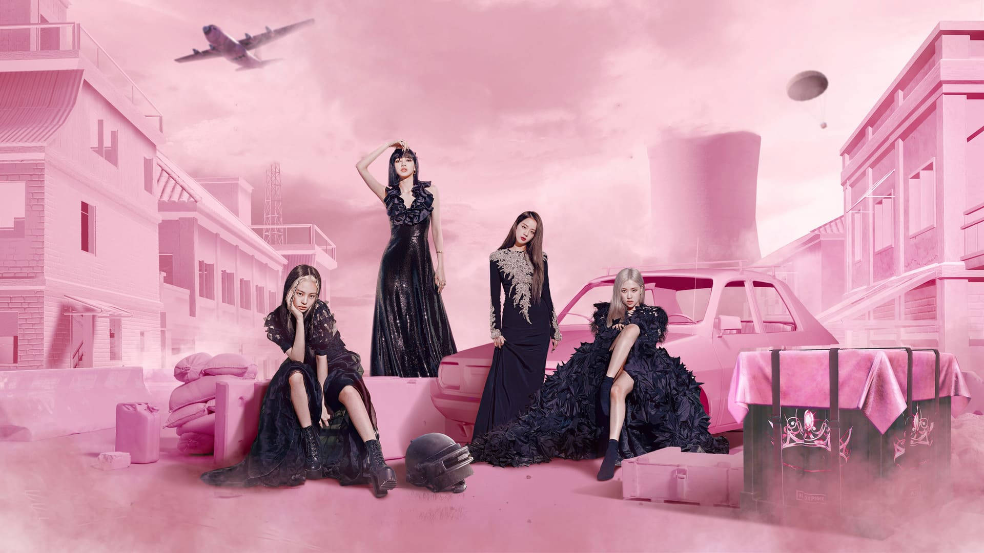 ブラックドレス Blackpink デスクトップ 壁紙