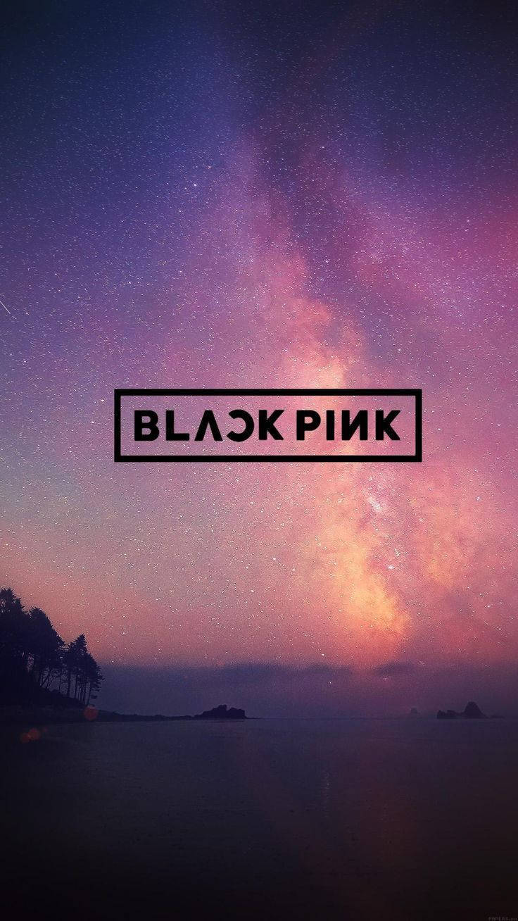 韓国ポップセンセーションBlackpinkの未来的ロゴ 壁紙