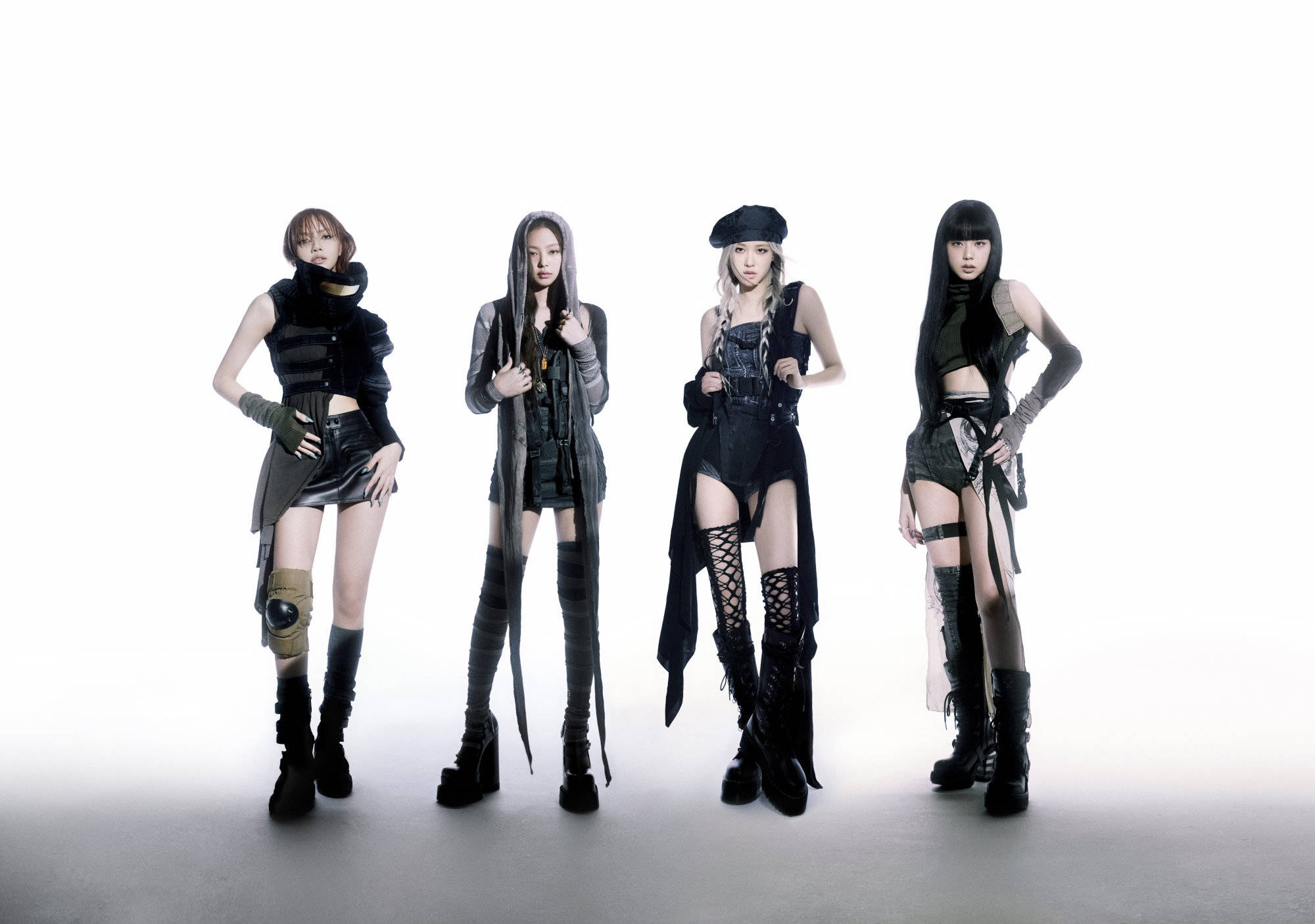 ブラック衣装のBLACKPINKが魅せるデスクトップ壁紙 壁紙