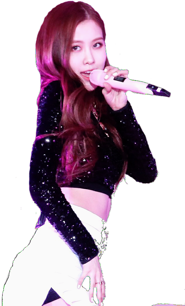 Blackpinkメンバーがステージで歌唱する.PNG 壁紙