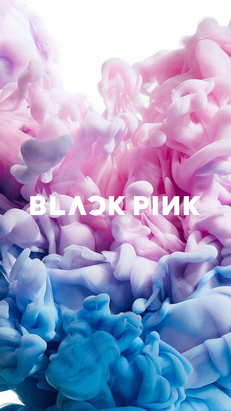 Blackpink ロゴ パステルスモークアート 壁紙