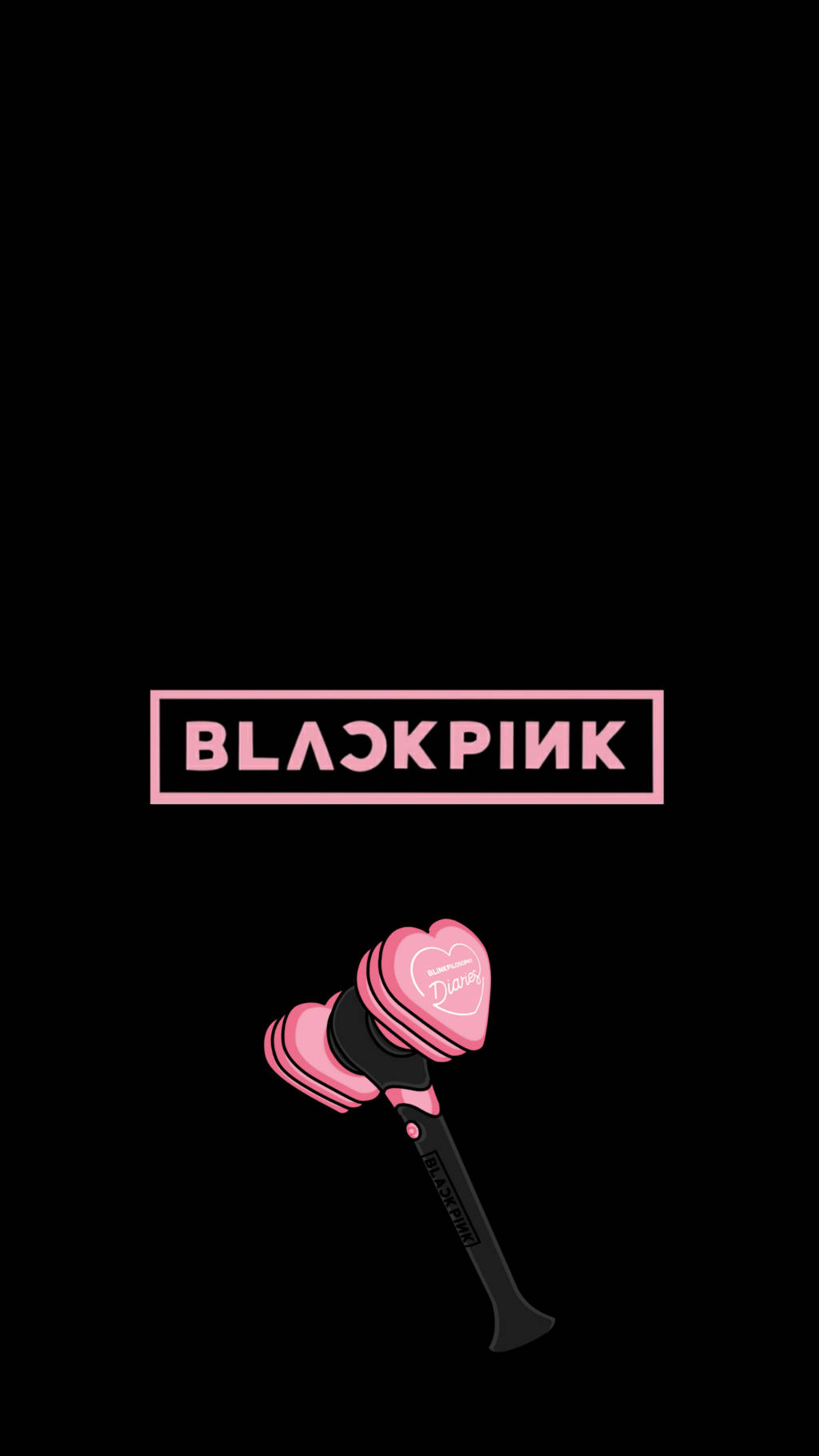 BLACKPINK ロゴとバイピンボン 壁紙