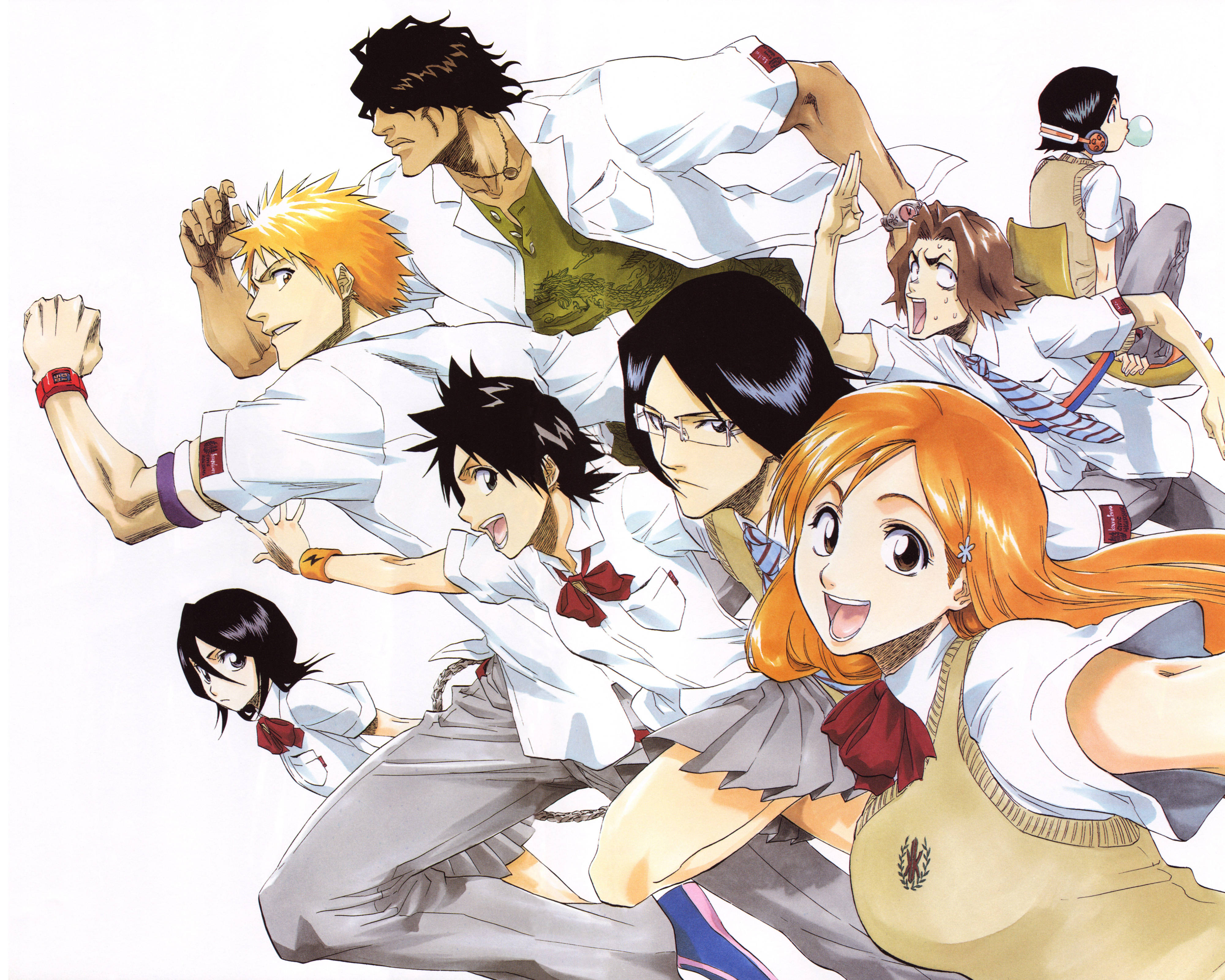 Bleach 4K Ultra HD 主要キャストデジタルアート 壁紙