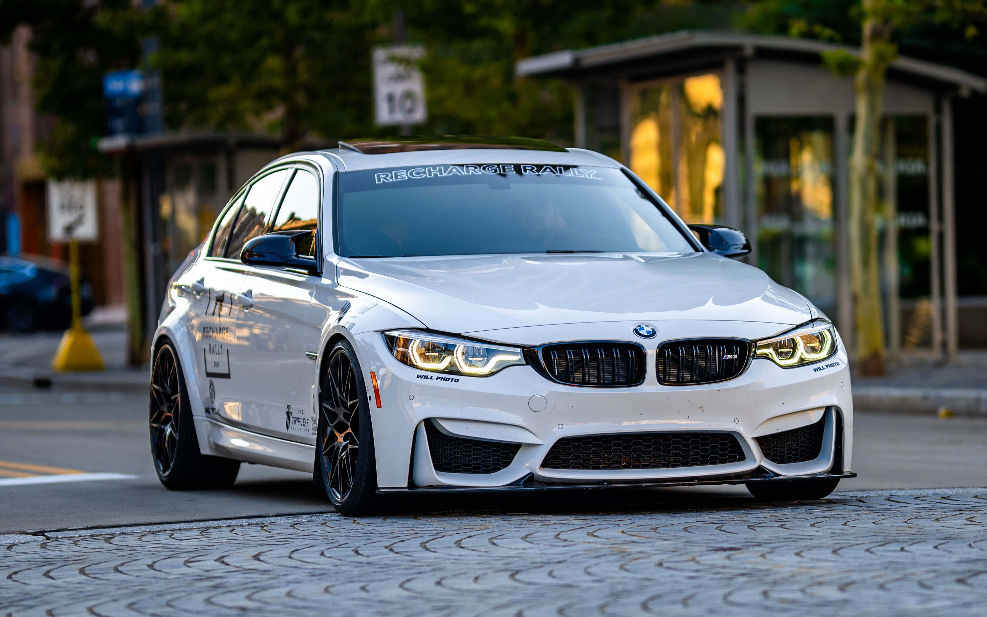 BMW 背景 道路 壁紙