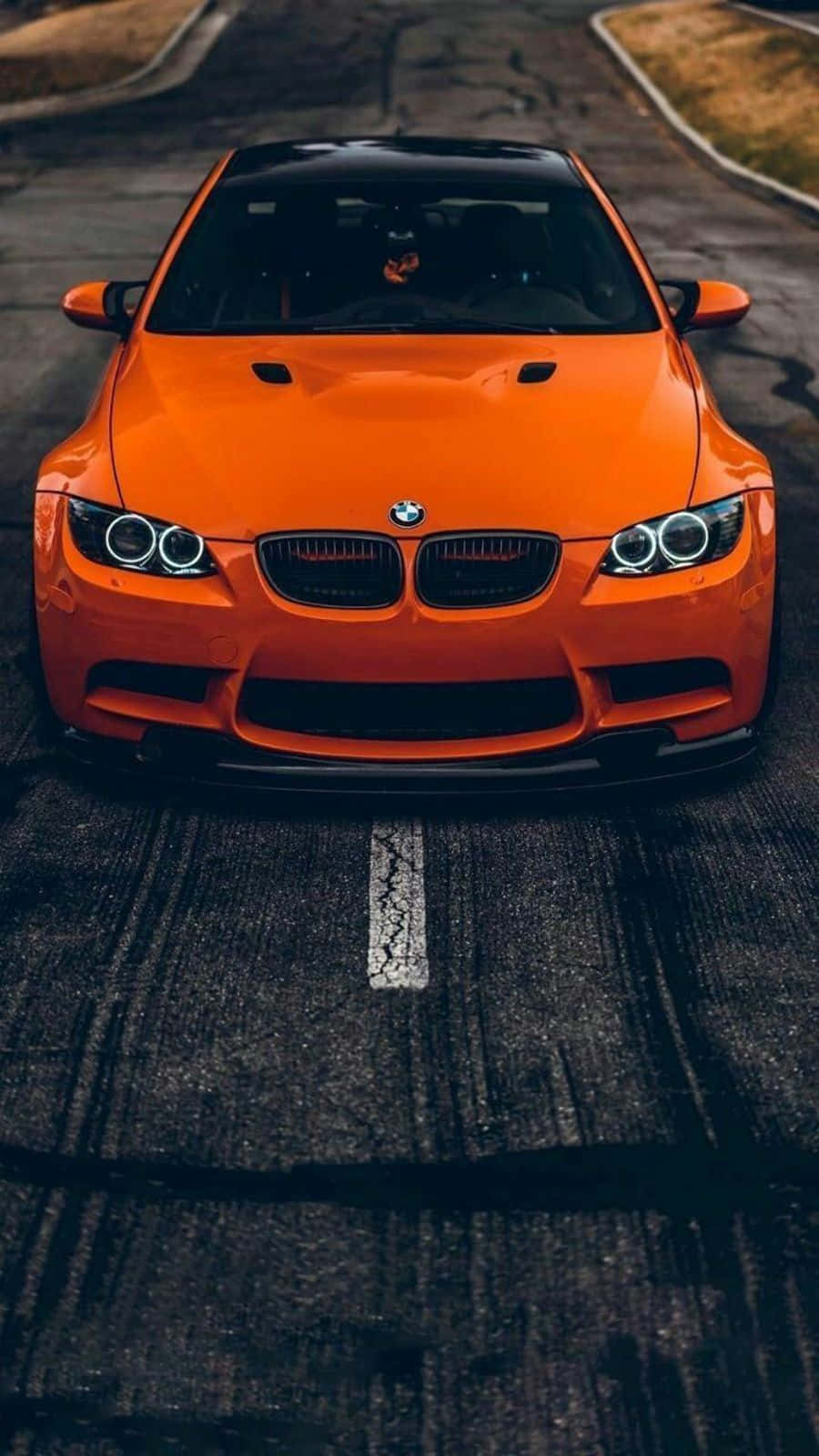 クールなオレンジのBMW 壁紙