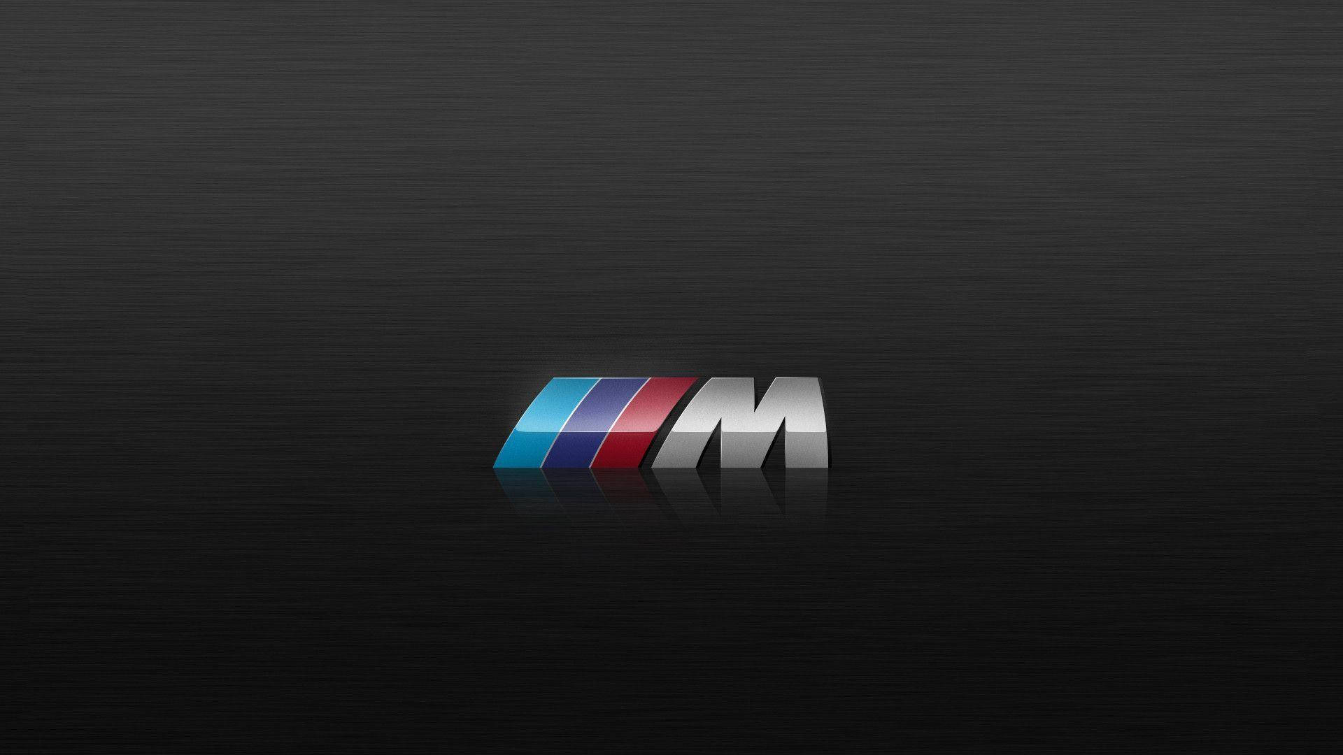 BMW Mロゴ ブラックウッドテクスチャ 壁紙