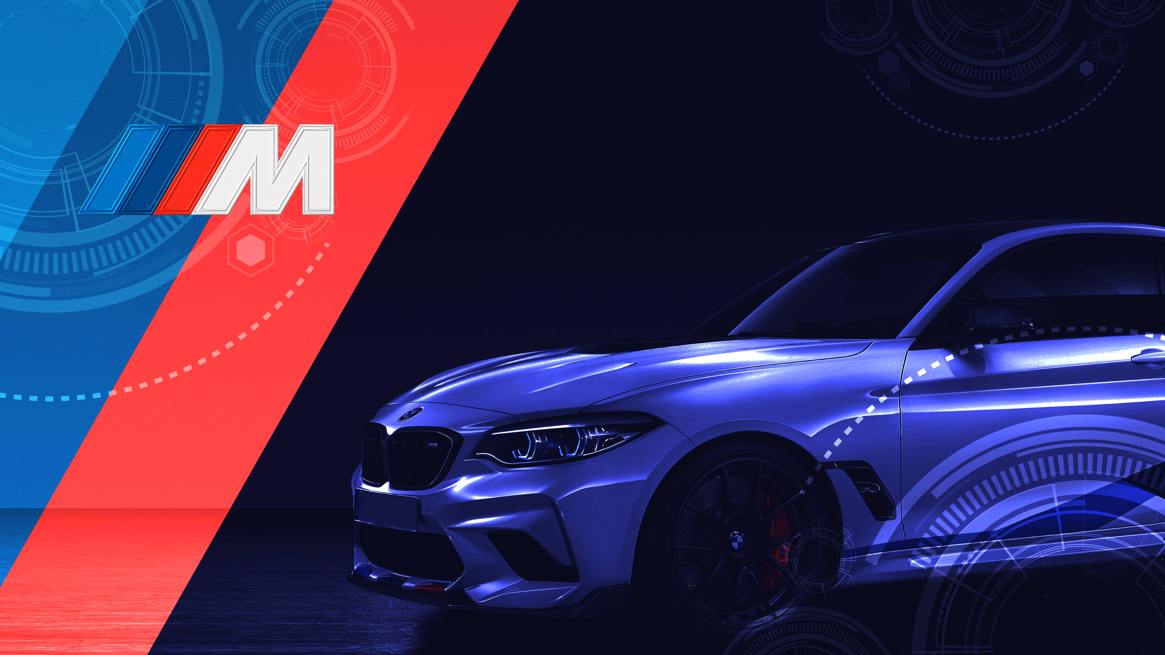 BMW Mロゴ インディゴカラー カー 壁紙