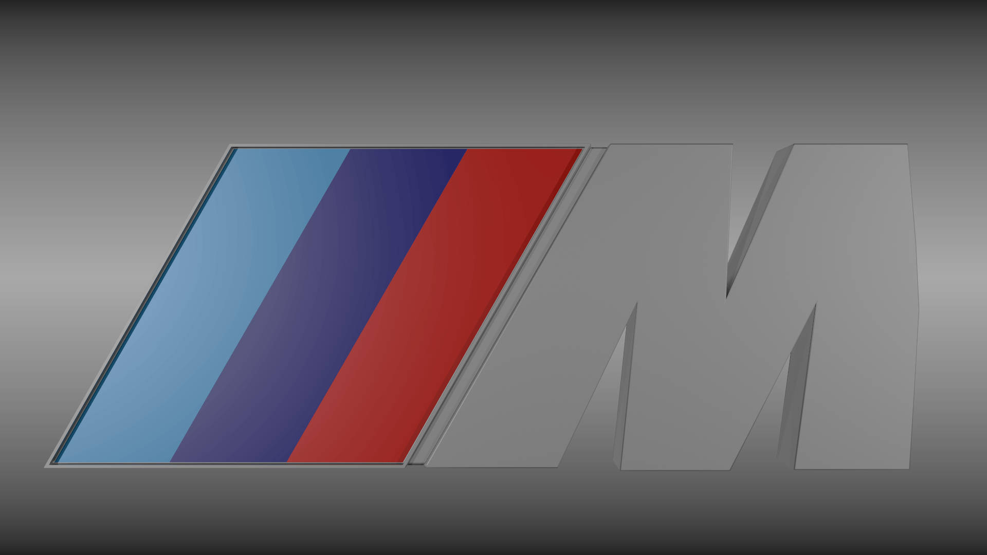 グレーのBMW Mロゴ 壁紙