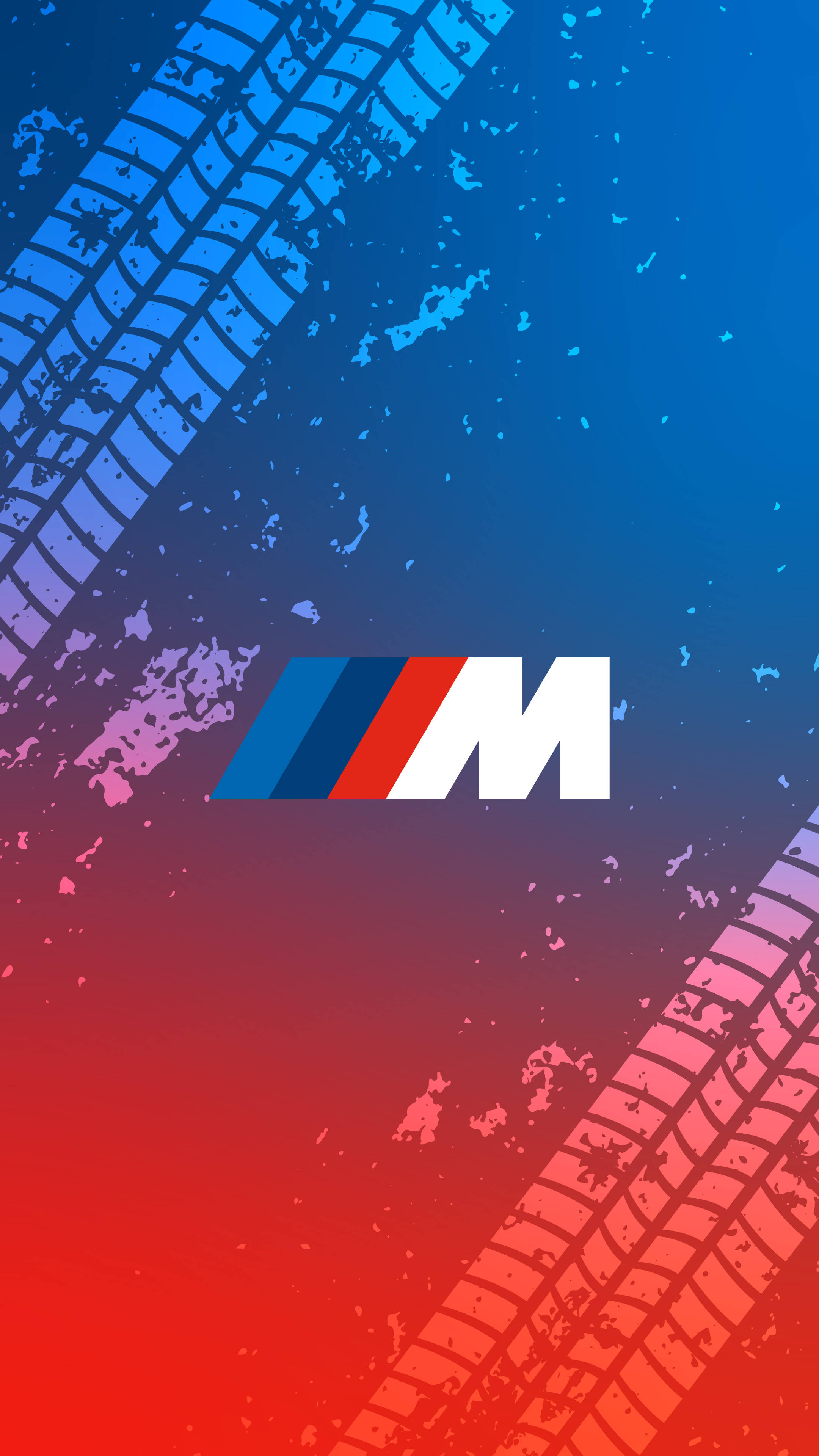 タイヤマーク BMW Mロゴ 壁紙