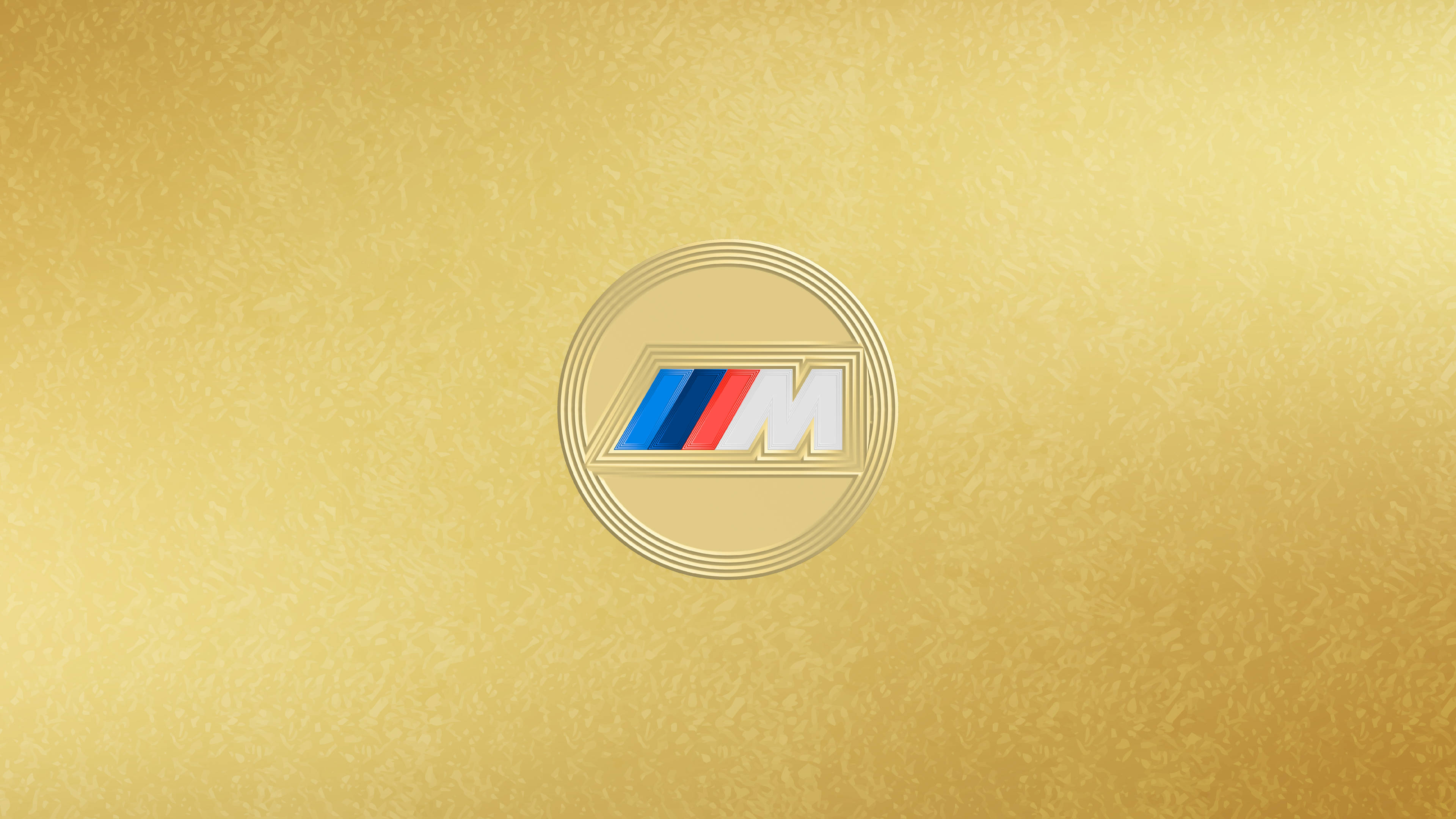 BMW Mロゴ ゴールド 壁紙