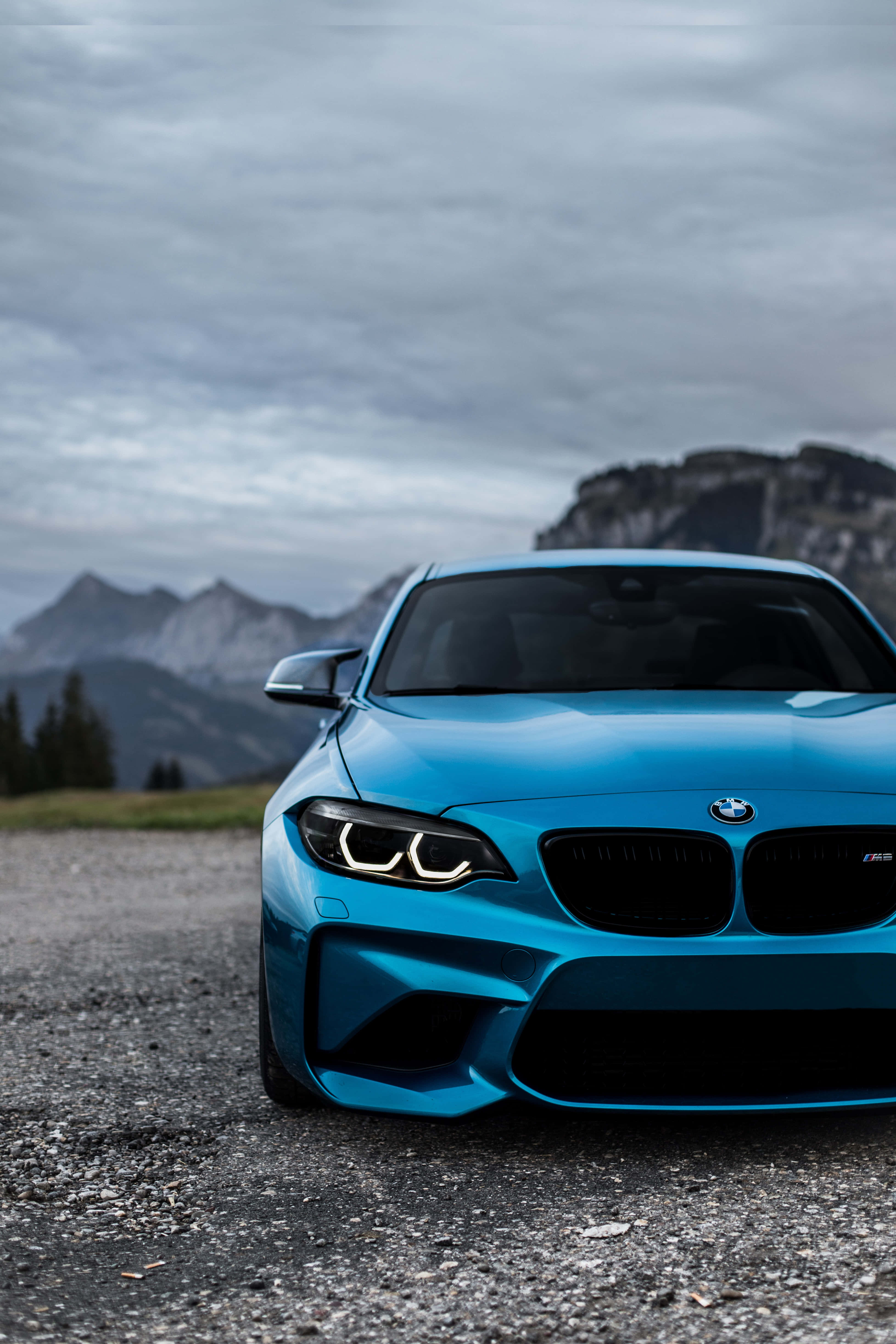BMW 背景 青い色の車 壁紙