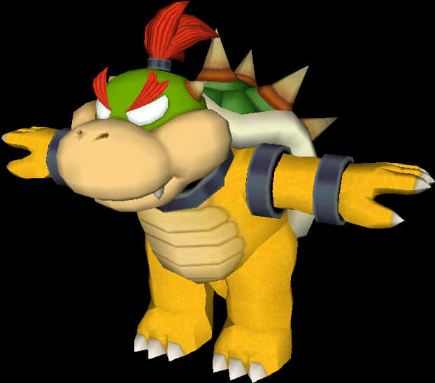 Bowser クラシック3Dレンダリング 壁紙