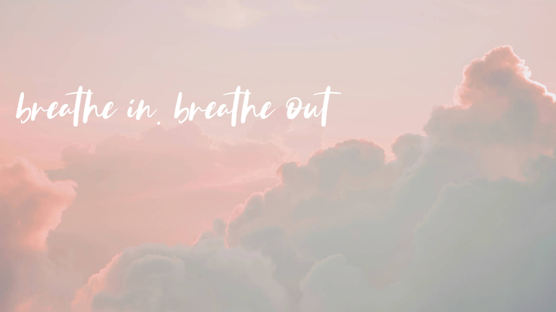 Breathe In Breathe Out パステル アート ノートパソコン 壁紙
