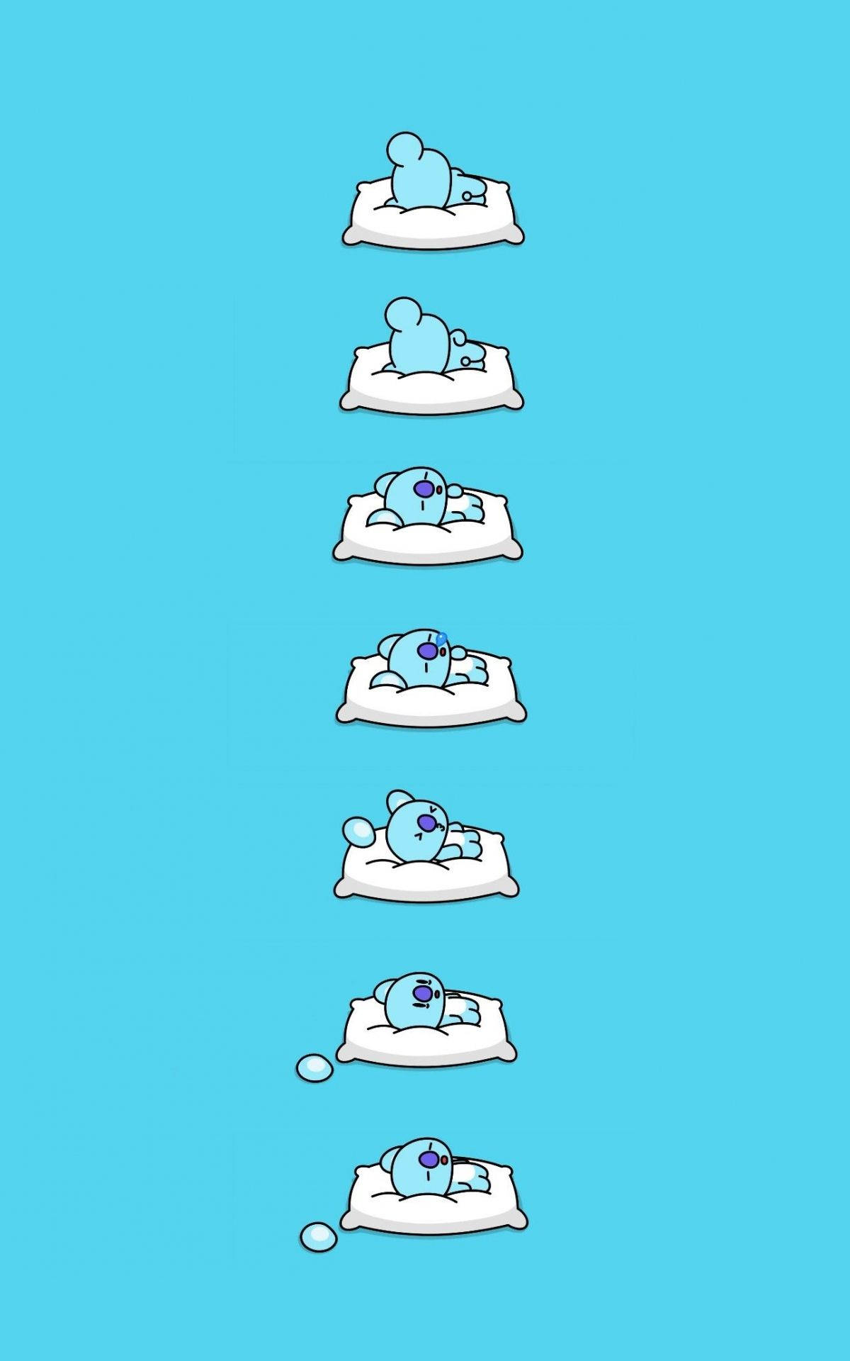 かわいいBT21 コヤ 眠り 壁紙