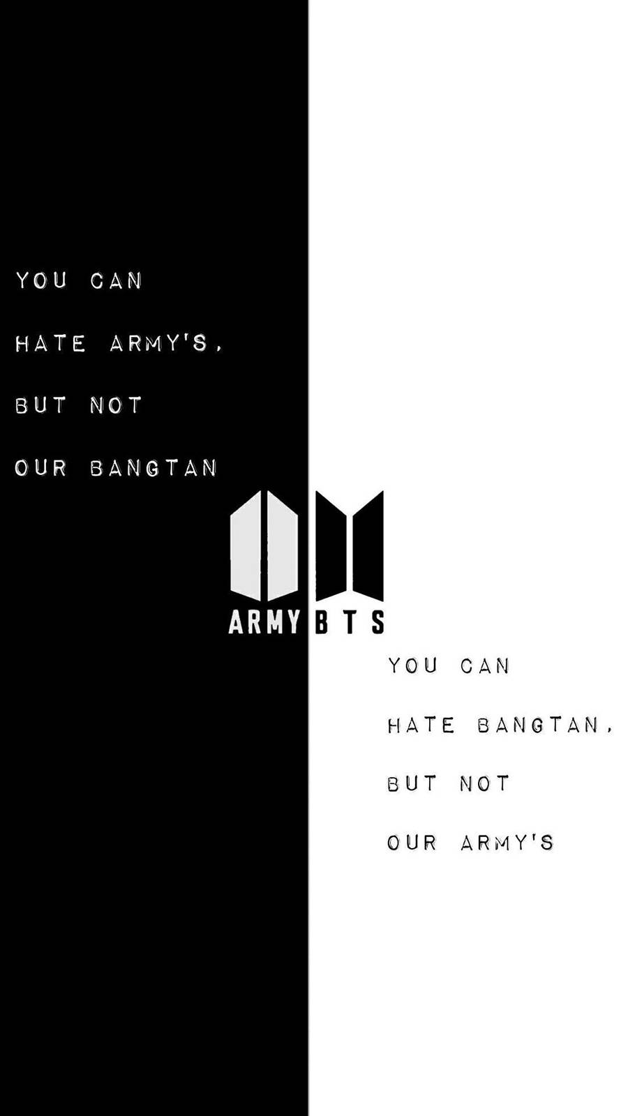 BTSロゴの白黒デザイン 壁紙