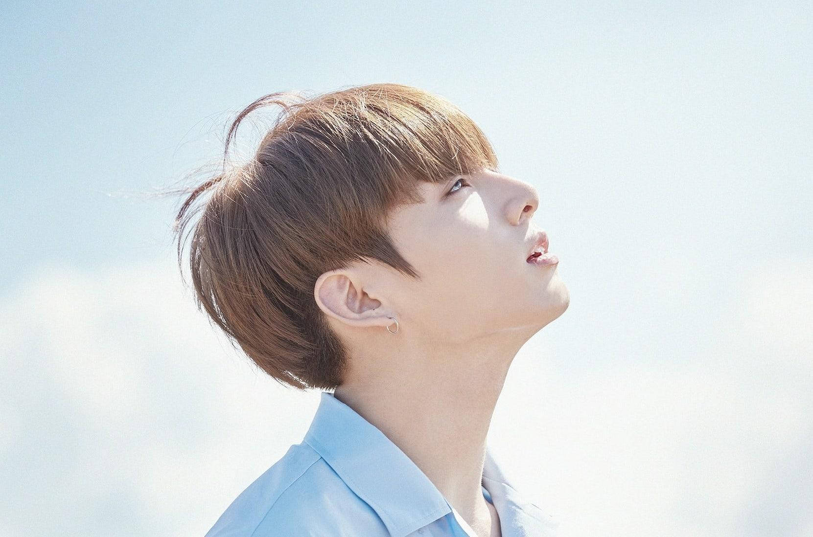 可愛いBTSジョングクの横顔 壁紙