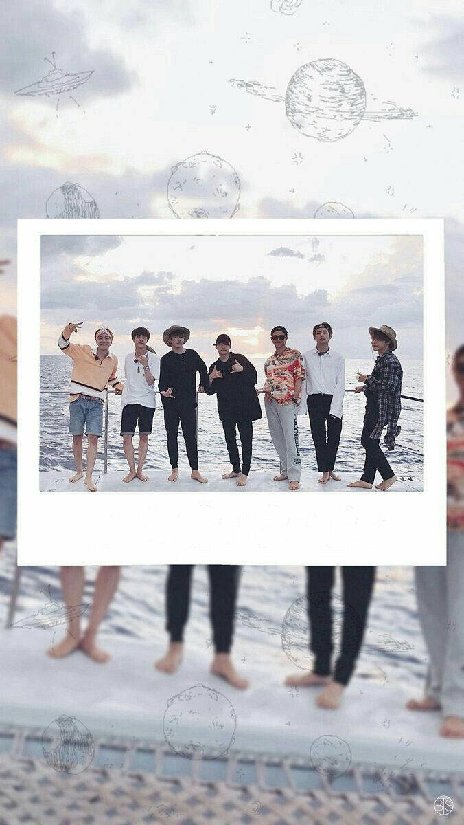 BTS ヨット ポラロイド エステティック 壁紙