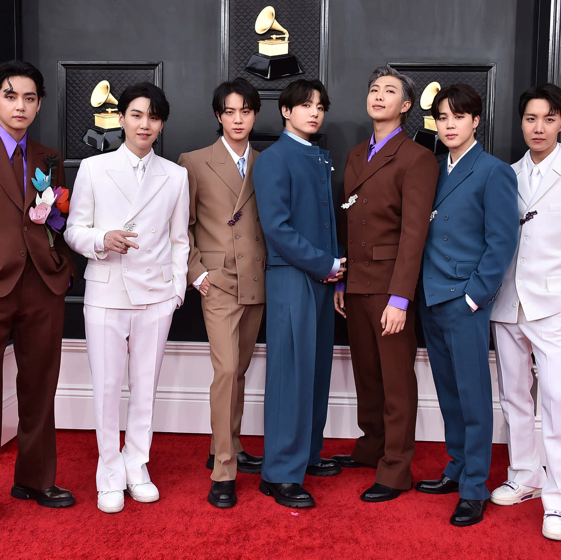 BTS レッドカーペット写真 壁紙