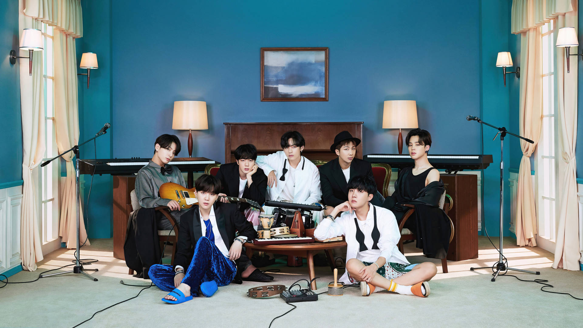 BTSグループ写真 BEアルバム 壁紙
