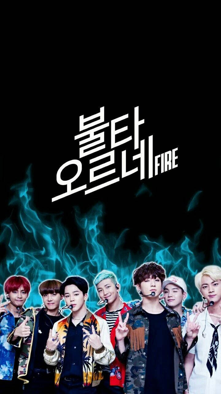 燃え上がるBTS 壁紙