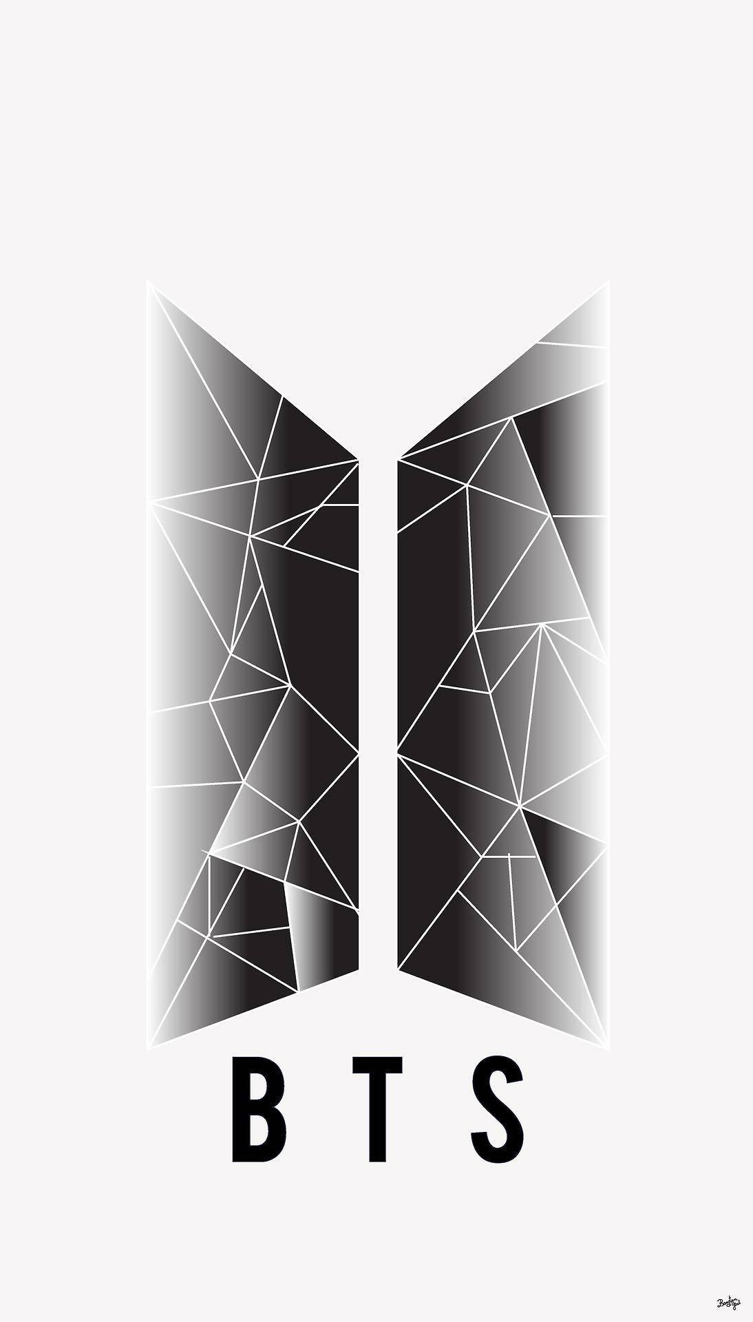 抽象的なBTSロゴ 壁紙