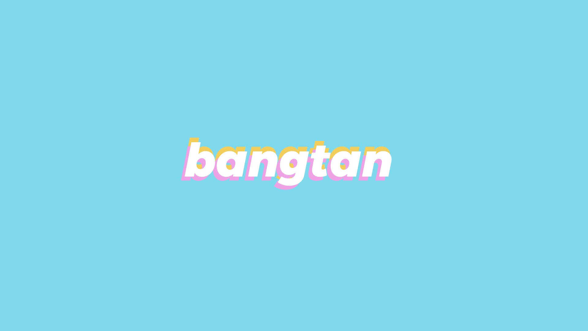 青いノートパソコンのBTSバンタン 壁紙