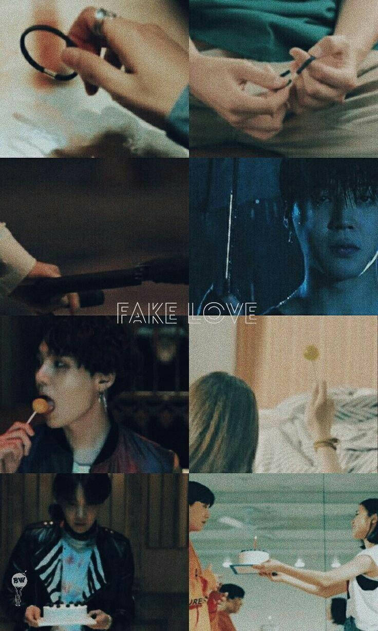 BTS Fake Love コラージュ 壁紙