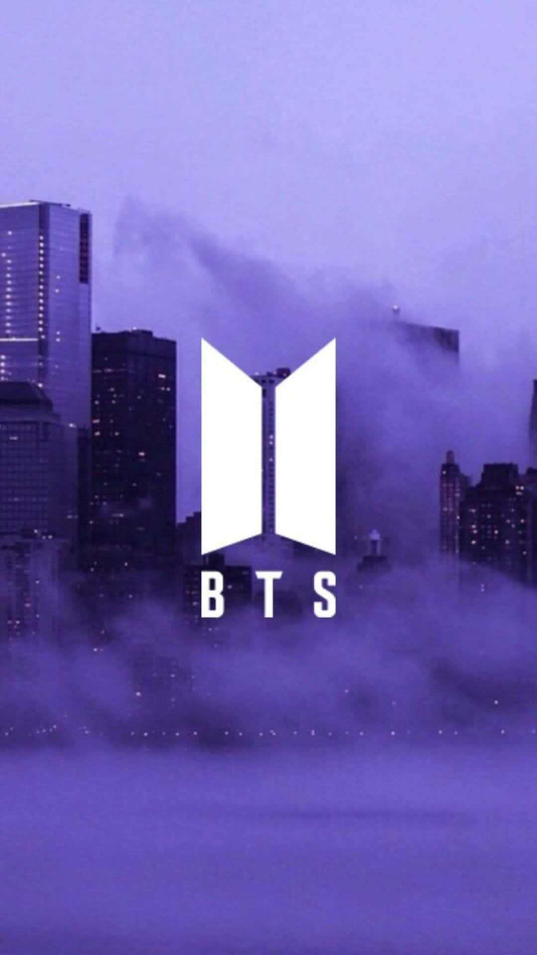 アイフォーン ラベンダー エステティック BTSロゴ 壁紙